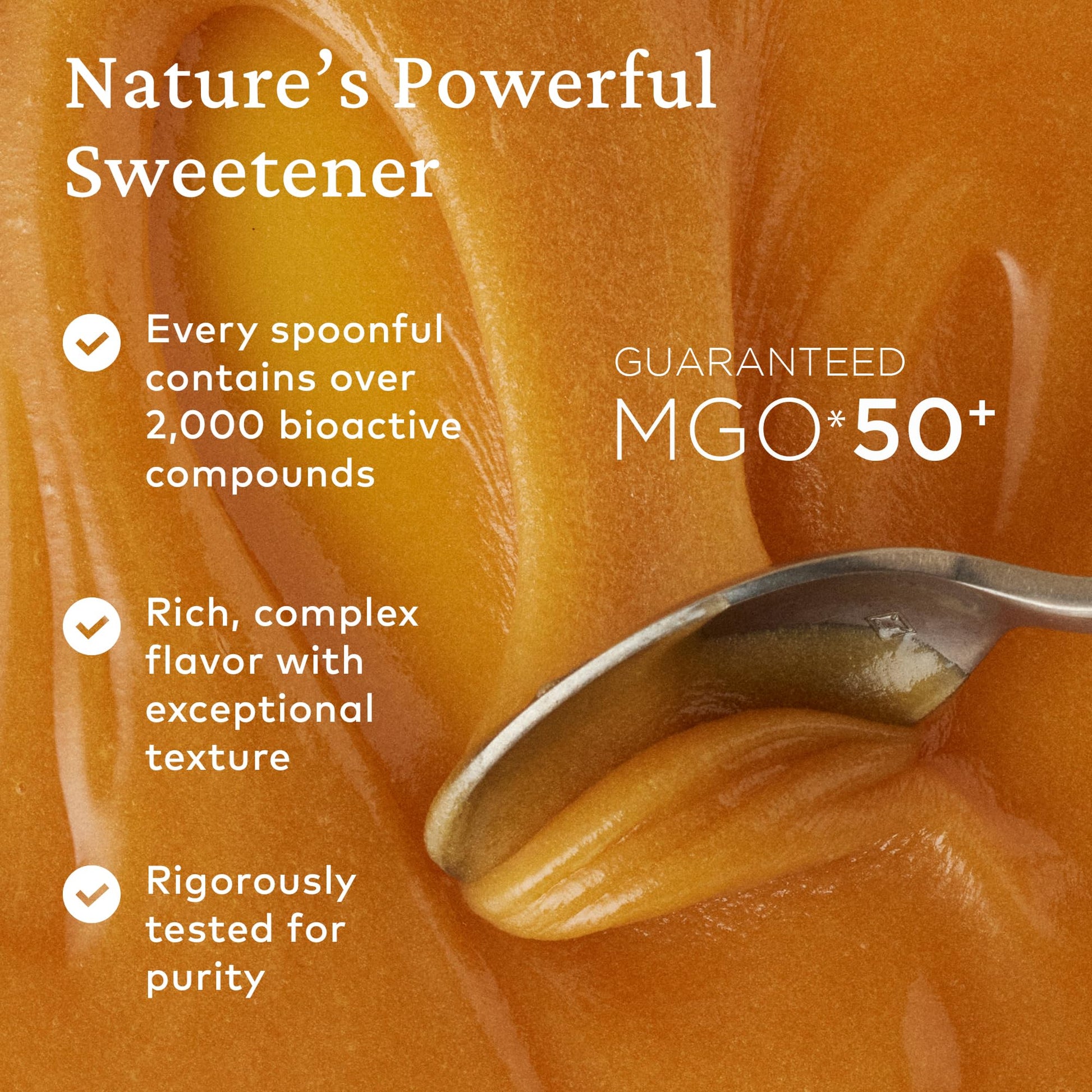 Comvita Manuka Honey MGO 50+ Multifloral - Raw Manuka Honey New Zealand, Pure & Unpasteurized for Tea & Wellness, Superfood Sugar Alternative, Wild, Non-GMO - 500g (17.6 oz) - Medaid International