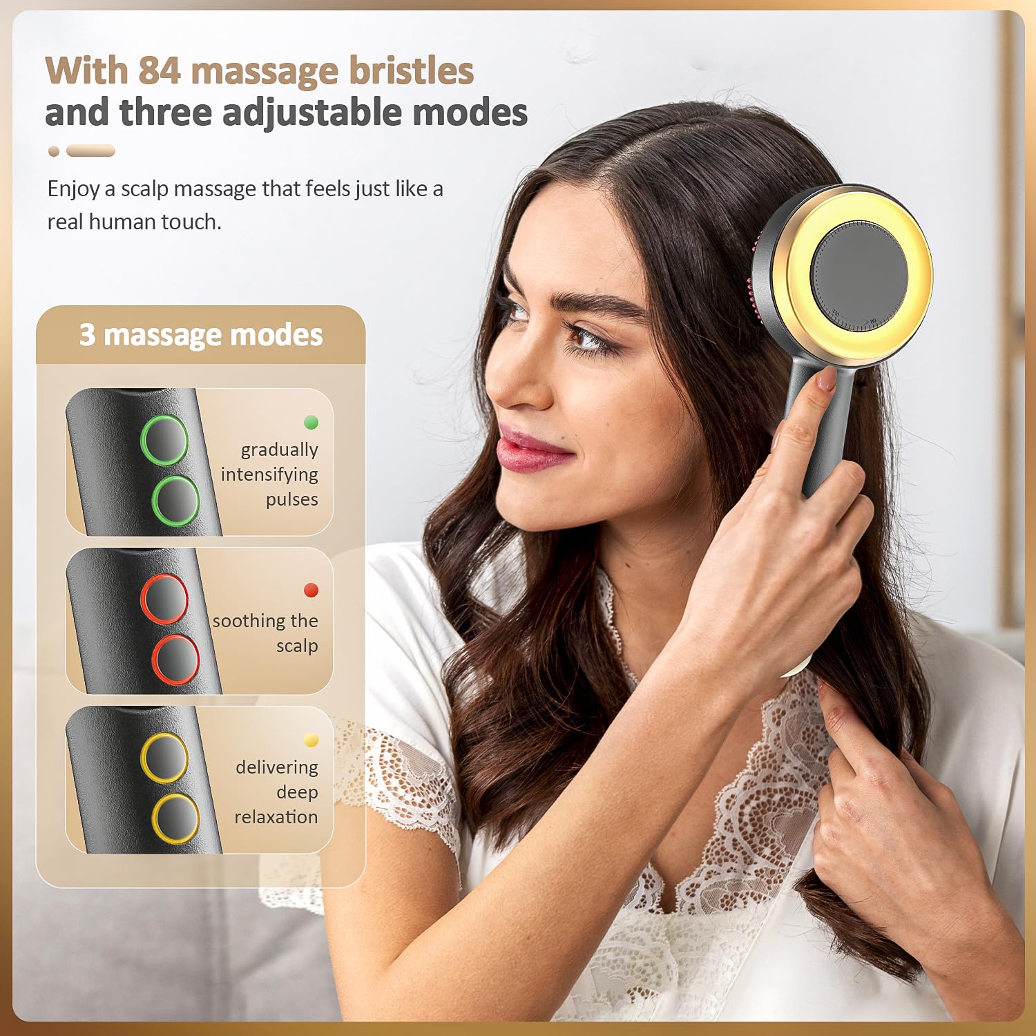 VitalEveRev Hair Oil Applicator with Atomization - 3 in 1 Electric Scalp Massager with Detachable Oil and Atomizing Chambers for Easy Cleaning, Lifting Function for Hair Growth - Medaid International