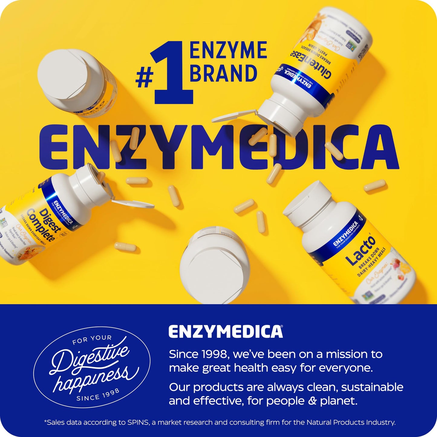 Enzymedica, SerraGold, Supports Recovery, Immune and Cardiovascular System, Natural Supplement, 120 Count (FFP) - Medaid International