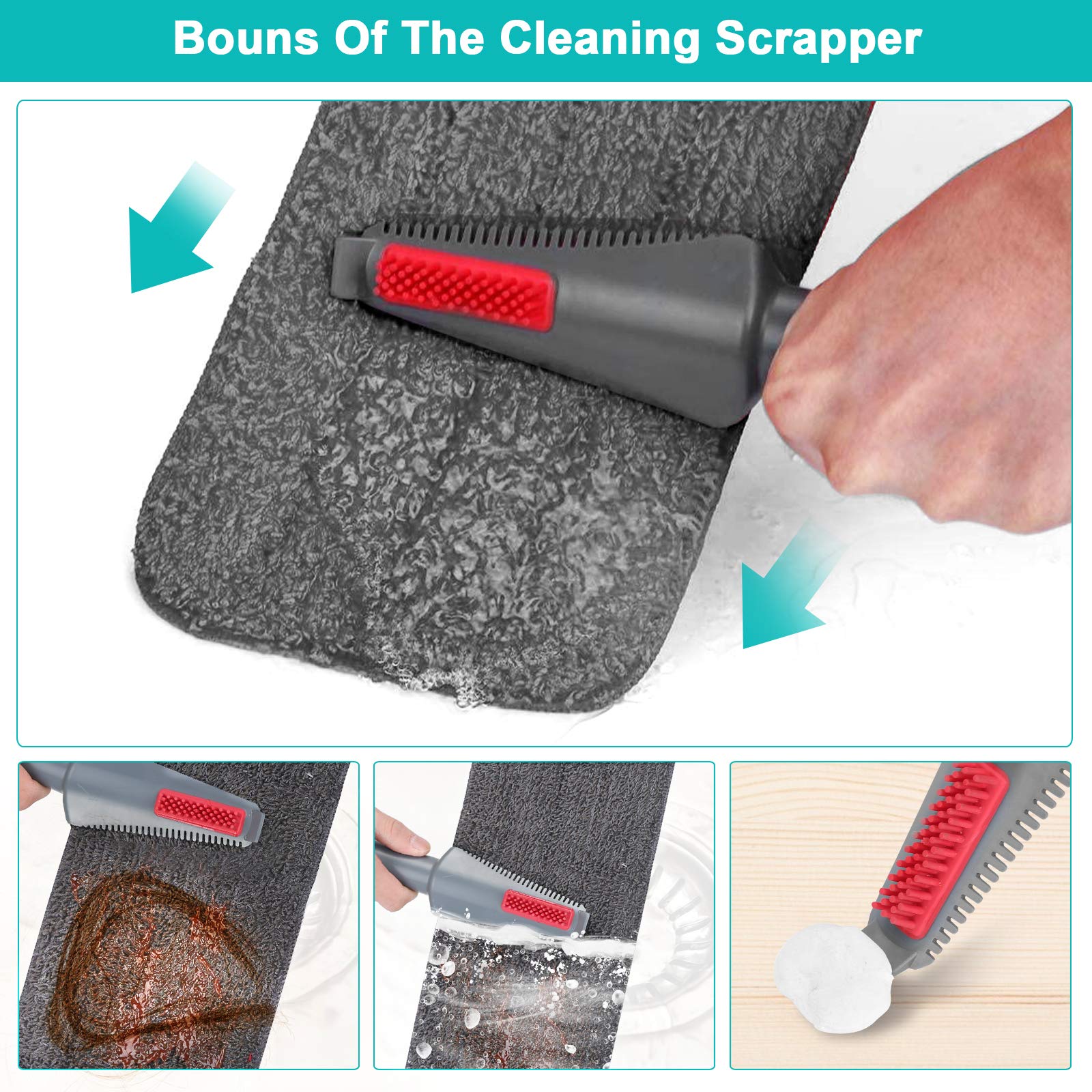 Spray Mop for Floor Cleaning with 3pcs Washable Pads - Wet Dry Microfiber Mop with 800 ml Refillable Bottle for Kitchen Wood Floor Hardwood Laminate Ceramic Tiles Floors Dust Cleaning - Medaid International