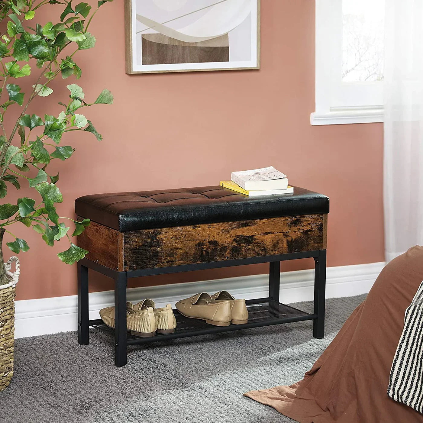 Songmics Shoe Storage Bench LSB46BXV1
