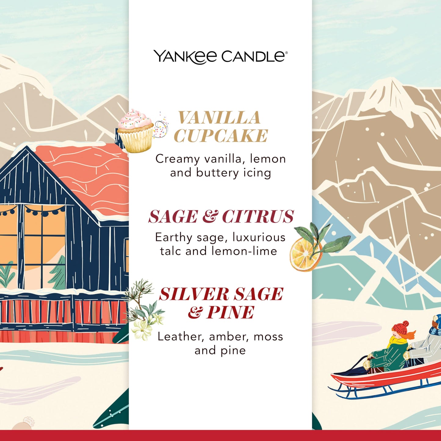 Yankee Candle Christmas Scented Candles Gift Set, 6 Filled Mini Votive Candles, Après Ski Collection, Perfect Christmas Gifts for Women - Medaid International