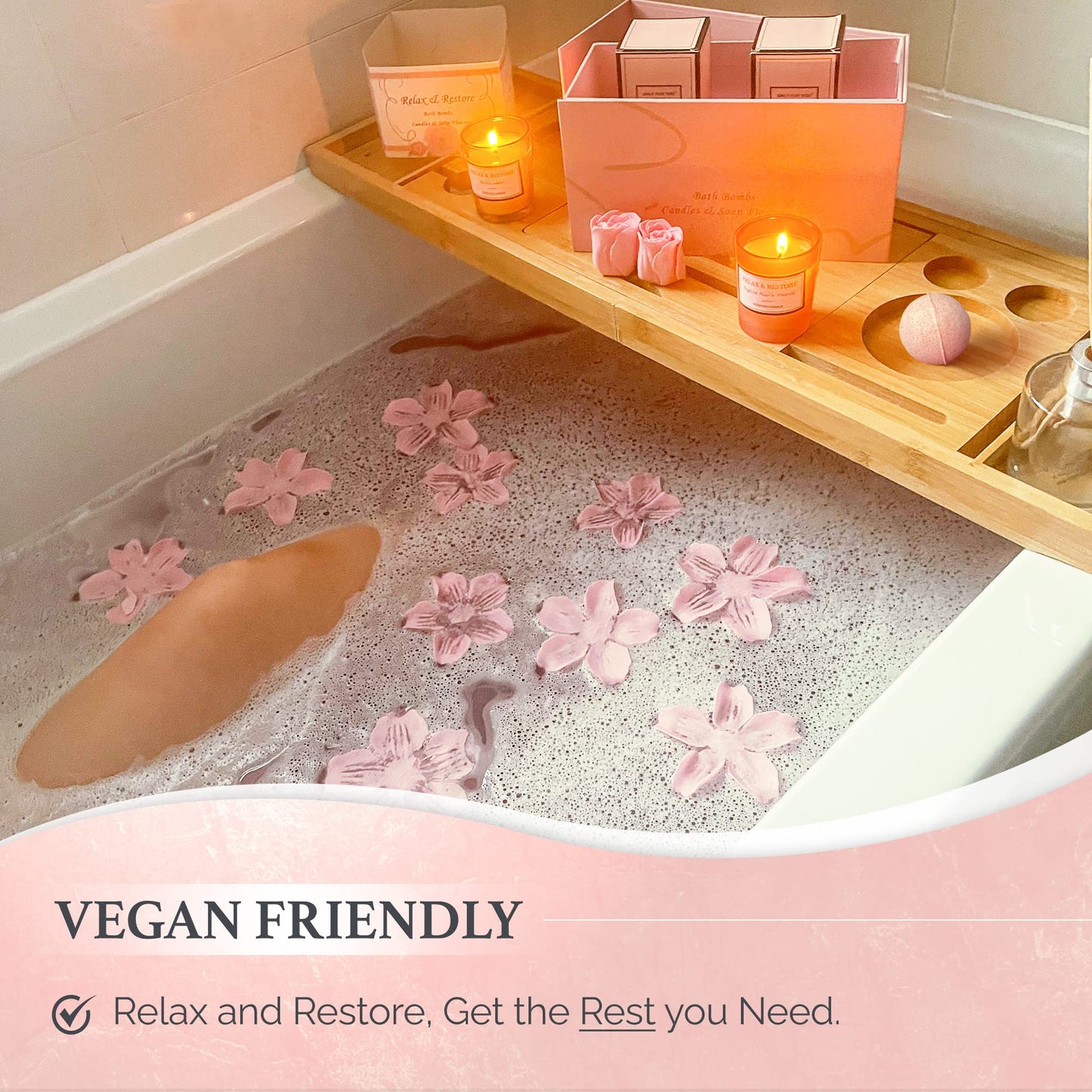 Empire Scented Candles & Bath Bombs Set, Gifts for Women, Birthday Gifts for Her, 20pcs Set Gifts for Her, Birthday Gift for Women with Rose Scented Soap Flowers - Medaid International