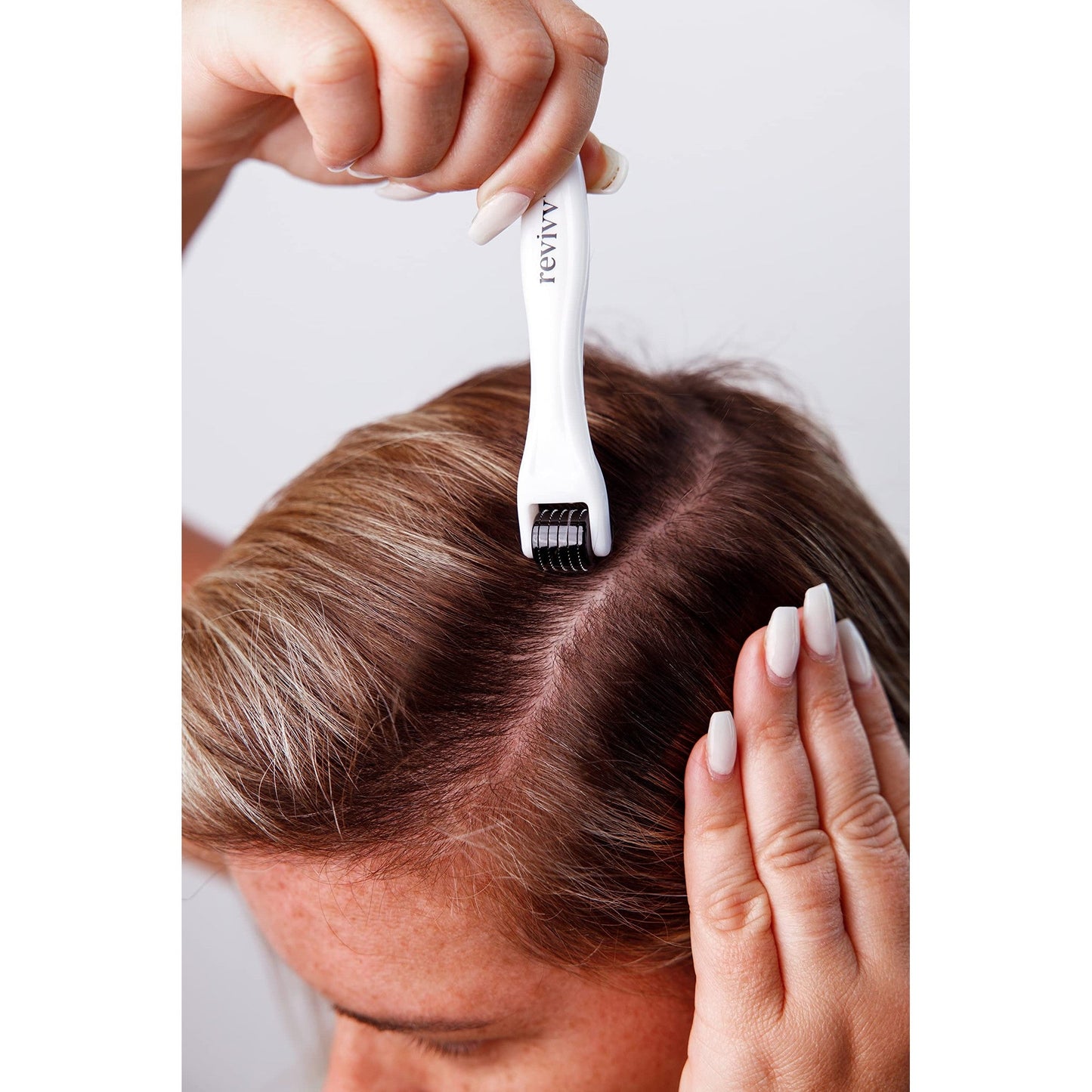 REVIVV Roller for Hair Rejuvenation – 0.25mm Roller for Scalp, Hair, Beard, Skin – 45 Day Supply - Medaid International