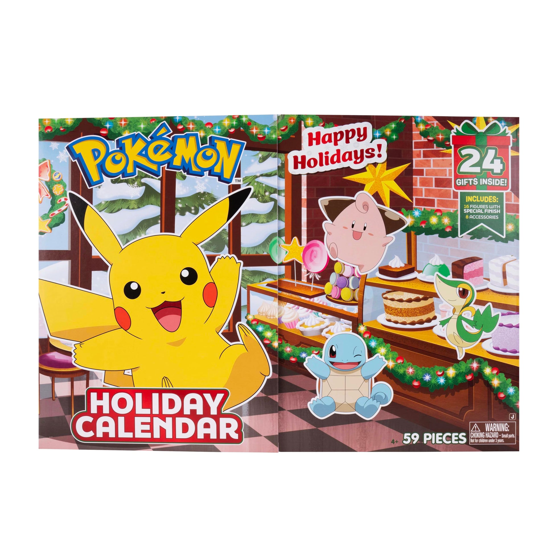 Pokémon Holiday Calendar 2025 Features 16 2Inch Battle Figures with Special Finish - Medaid International