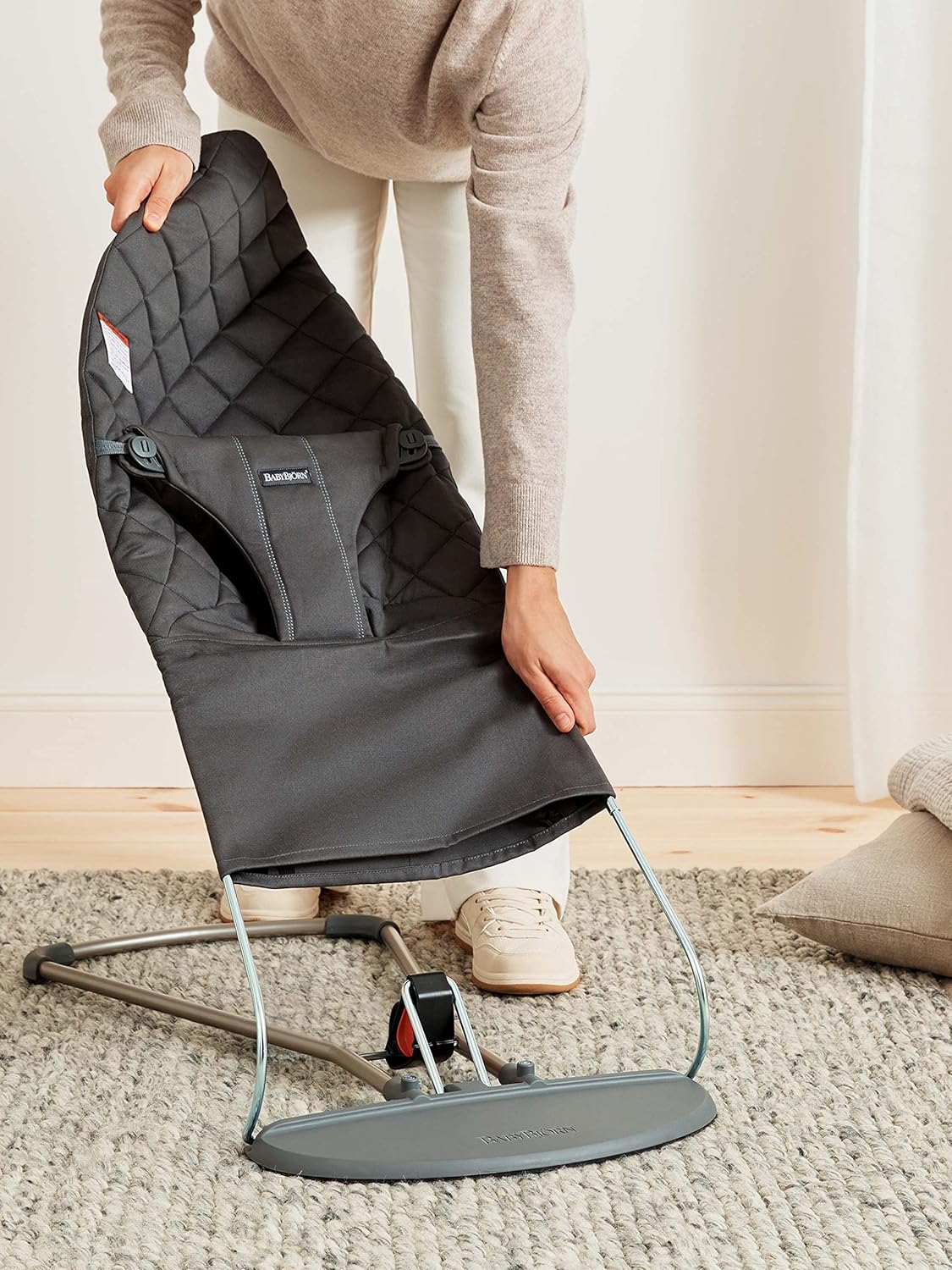 Babybjorn - Bouncer Bliss Woven - Anthracite