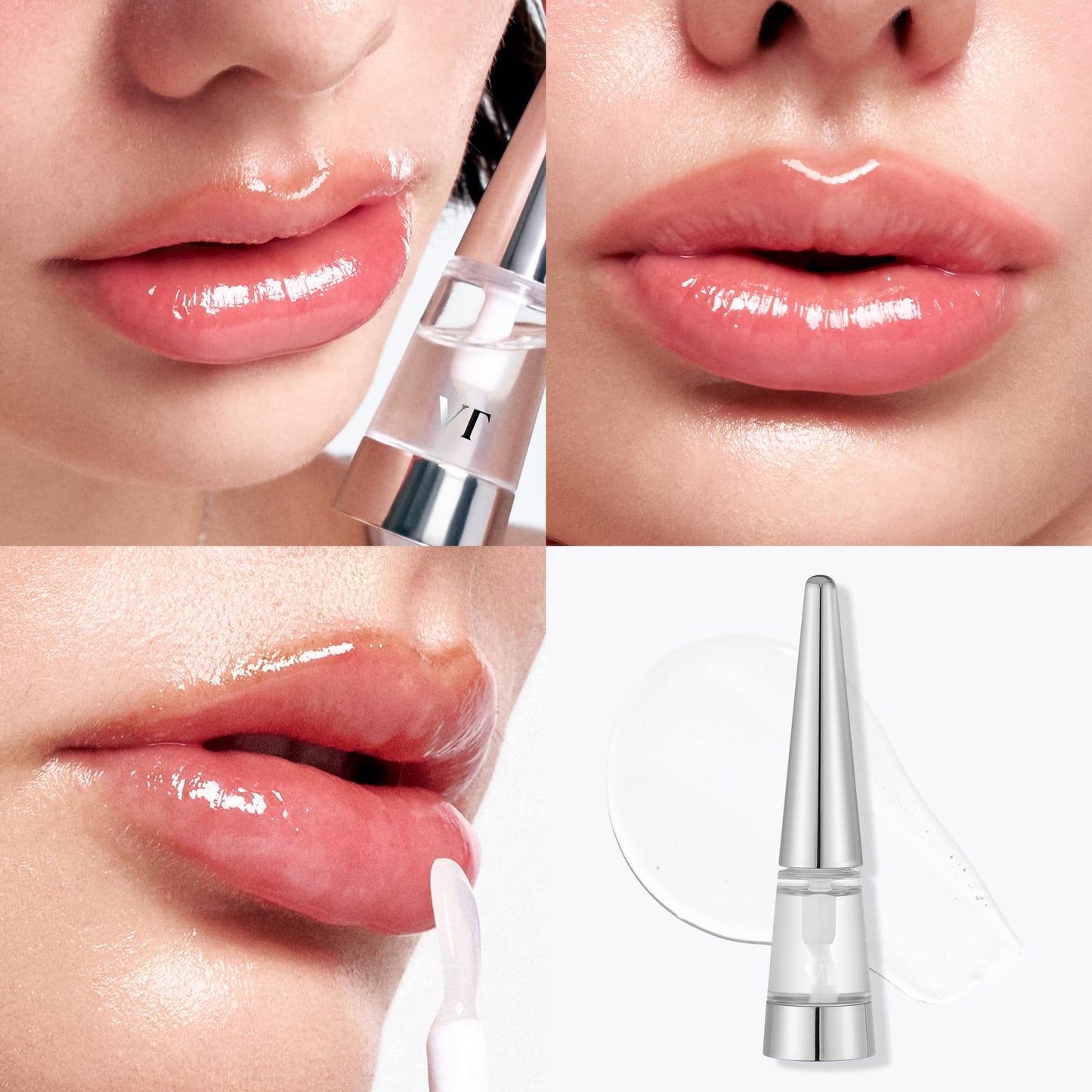 VT COSMETICS Reedle Shot Lip Plumper, Hydrating & Volumizing Clear Lip Gloss, Microneedling Effect & Hyaluronic Acid for Fuller, Smoother Lips, Stocking Stuffers, 0.15 oz (4.3 g) (Beginner) - Medaid International