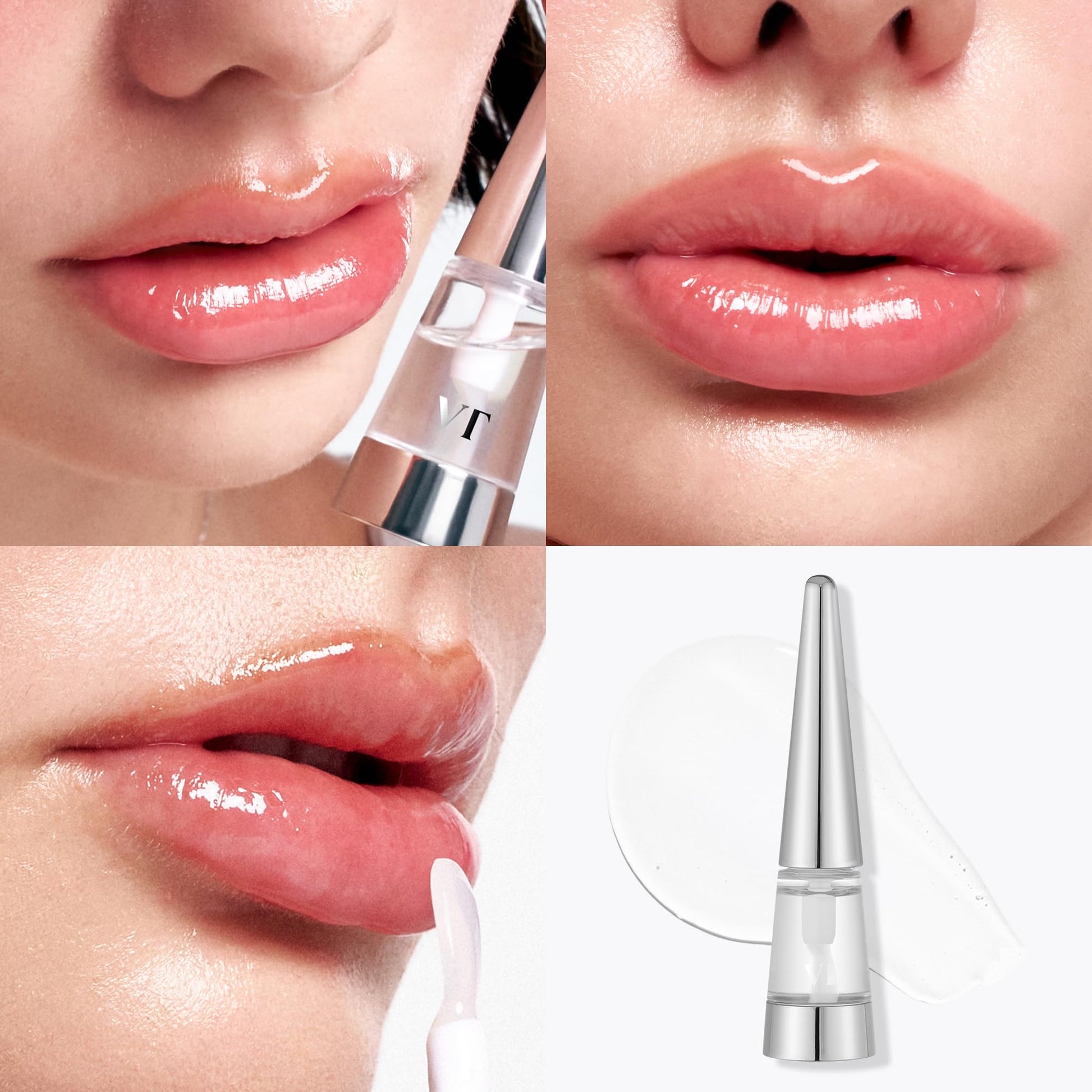VT COSMETICS Reedle Shot Lip Plumper, Hydrating & Volumizing Clear Lip Gloss, Microneedling Effect & Hyaluronic Acid for Fuller, Smoother Lips, Stocking Stuffers, 0.15 oz (4.3 g) (Beginner) - Medaid International