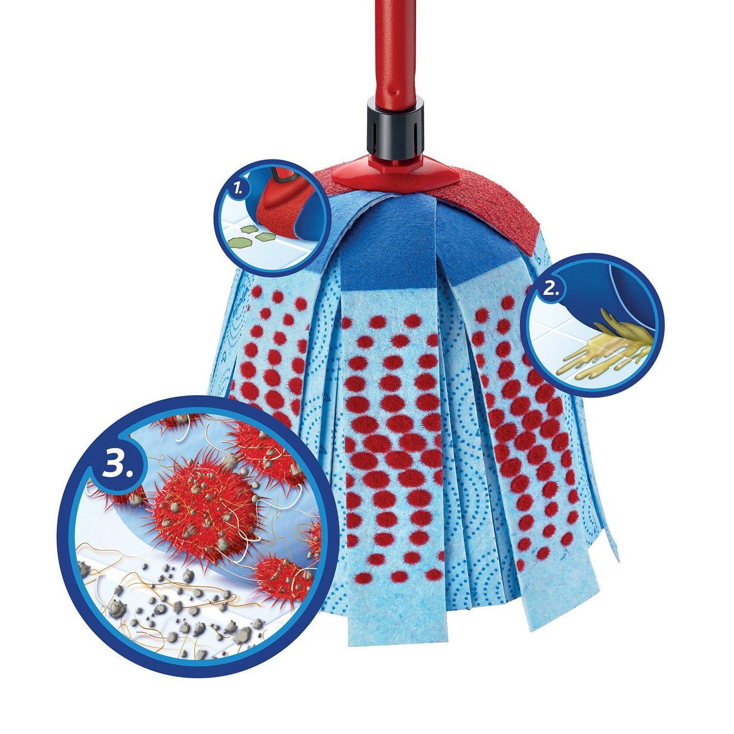Vileda SuperMocio 3Action XL Compact Mop with Extra Refill - Medaid International