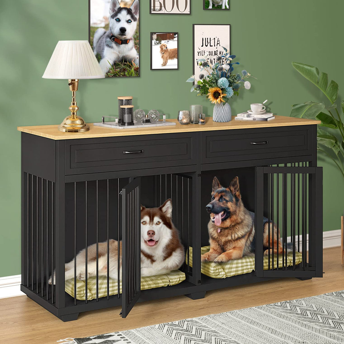 Wooden Dog Crate Cage (2026150c)