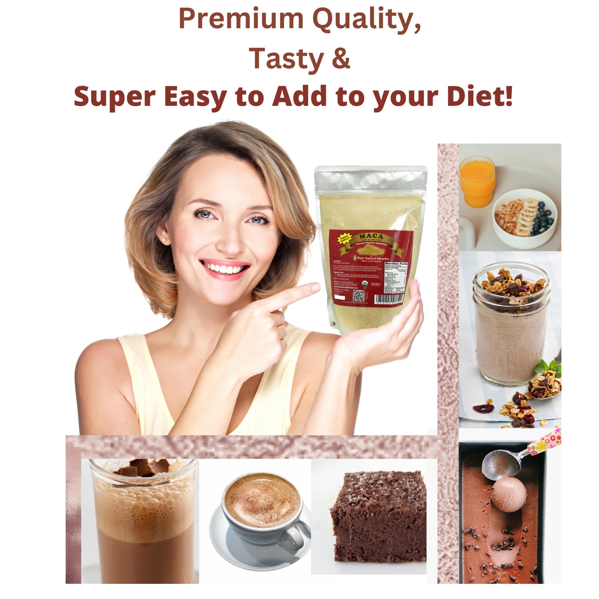 Organic Peruvian Maca Root Powder (16 oz) - Raw & Nutrient-Dense Adaptogenic Superfood - Supports Energy, Hormonal Balance & Endurance - Non-GMO, Gluten-Free & Vegan Wellness Booster - Medaid International