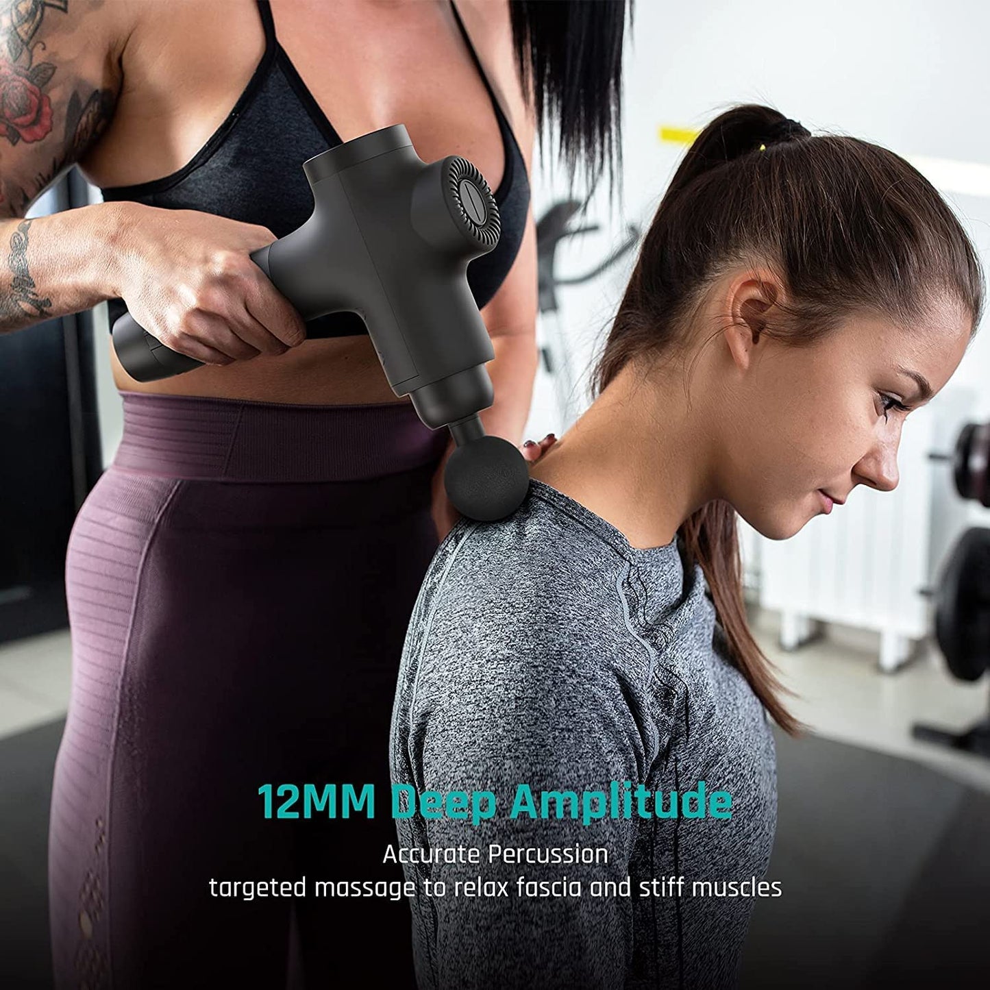 Mebak 3 Massage Gun, Massage Gun Deep Tissue for Athletes, Professional Muscle Percussion Massager, Massager for Shoulder Leg Back Body Pain Relief, Quiet Portable Sport Tool, Gifts for Him - Medaid International