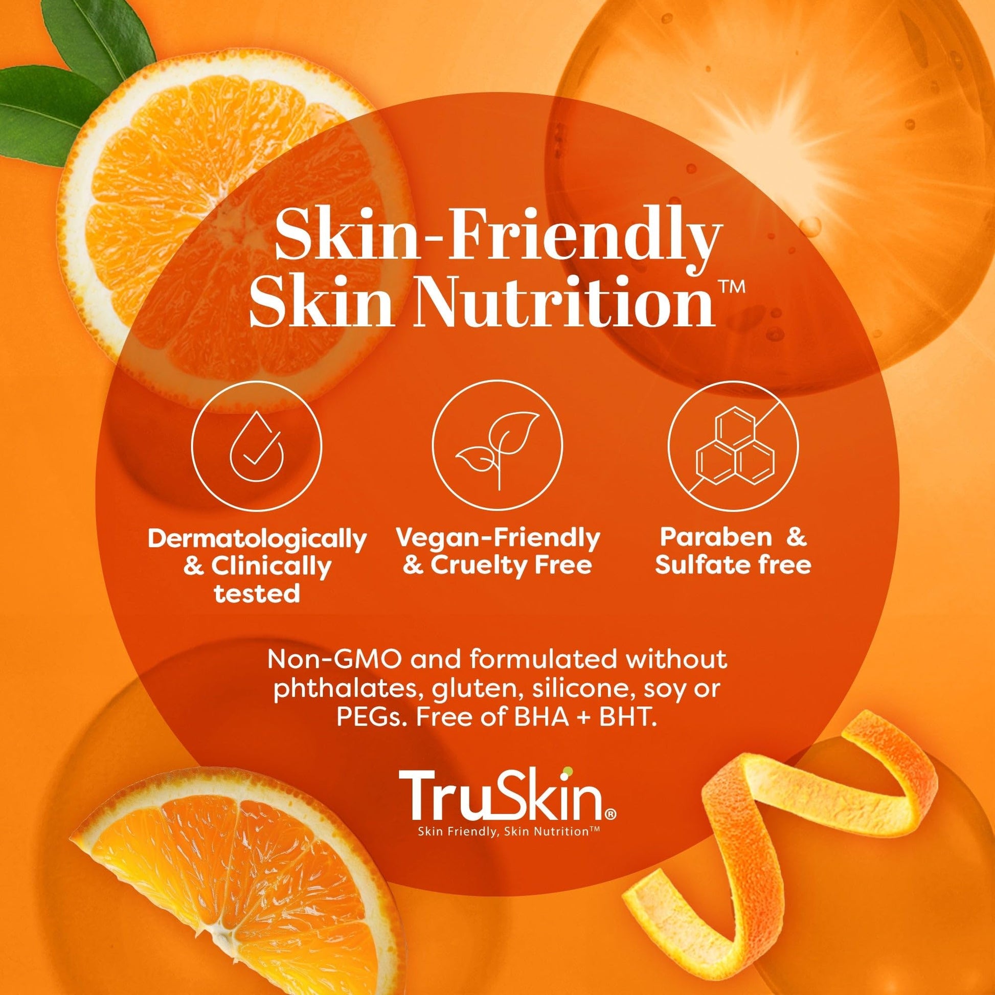 TruSkin Vitamin C Serum For Face – Anti Aging Face Serum with Vitamin C, Hyaluronic Acid, Vitamin E – Brightening Formula – Improve Appearance of Dark Spots, Tone, Fine Lines & Wrinkles, 1 Fl Oz - Medaid International