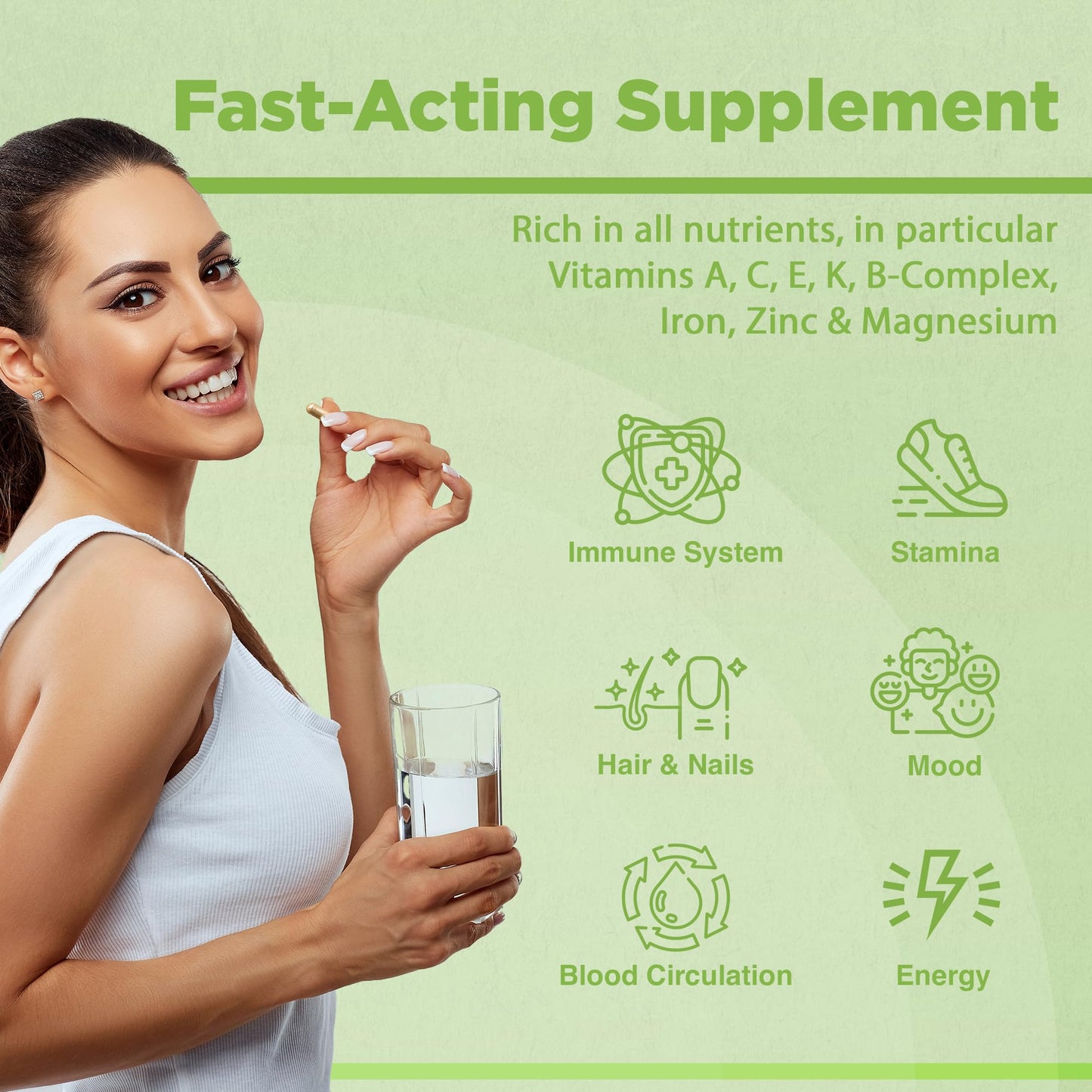 Strength & Spices Immune System Booster, Turmeric and Black Pepper Capsules with Moringa Powder, and Maca, Antioxidant-Rich Blend to Improve Immune Functions and Overall Wellness, 1000mg, 60 Capsules - Medaid International