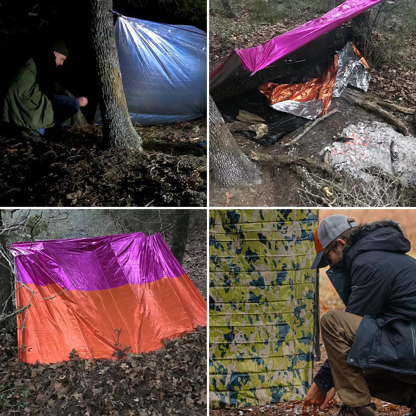 TITAN Survival Premium Mylar Survival Blankets (5 Pack) Thermal Emergency Survival Blanket for Camping, Hunting, Hiking - 90% Heat Retention & Waterproof - Portable Space Blanket w/Size Options