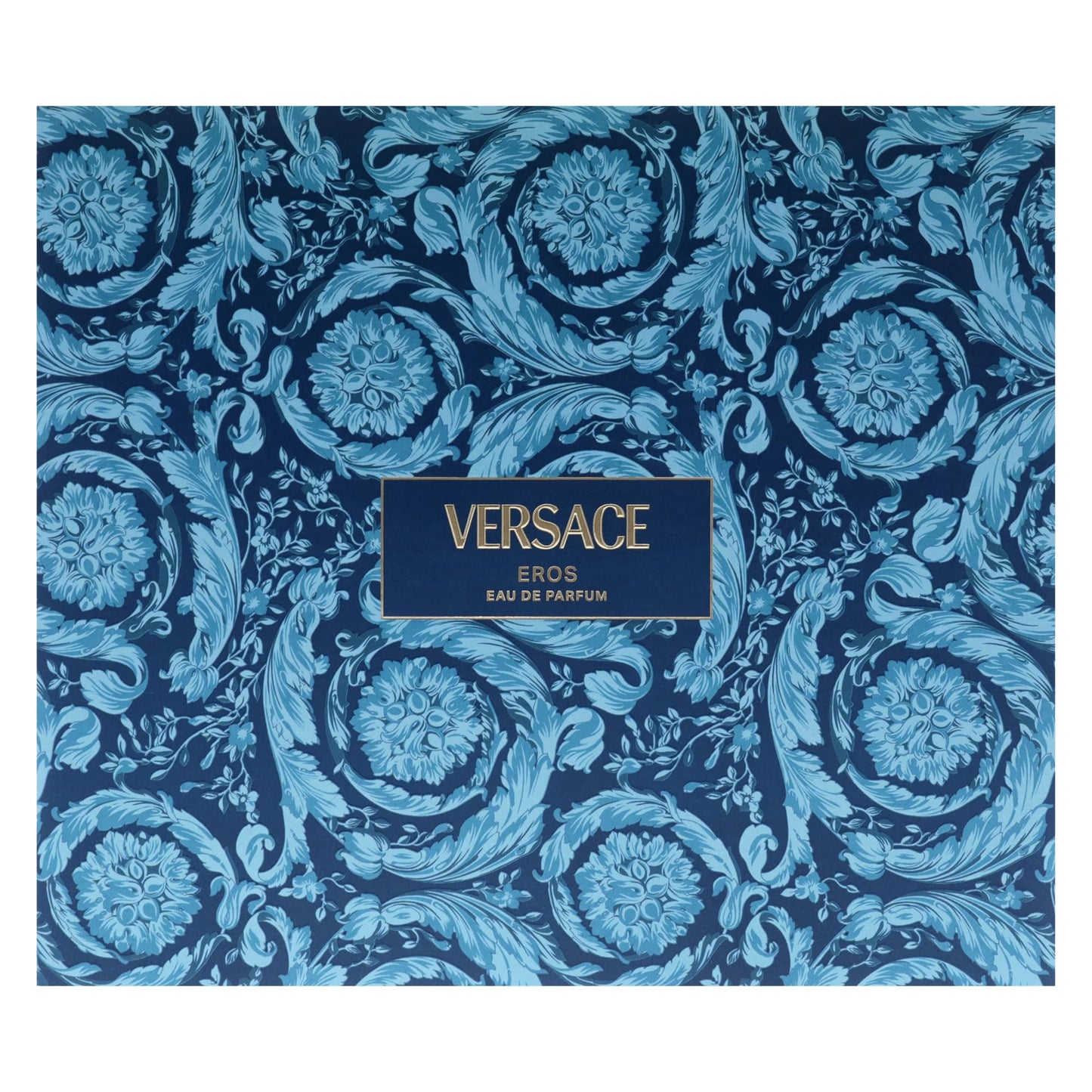 Versace Eros for Men 3 Pc Gift Set - 3.4oz EDP, 0.3oz Travel Spray, 5oz Shower Gel - Bold, Long-lasting Fragrance - Medaid International