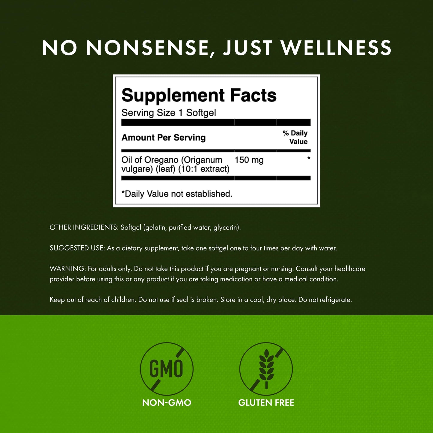 Swanson Oregano Oil 10:1 Extract-Natural Supplement Promoting Digestive Health-Respiratory & Urinary Tract Health Support (120 Softgels, 150mg Each) - Medaid International