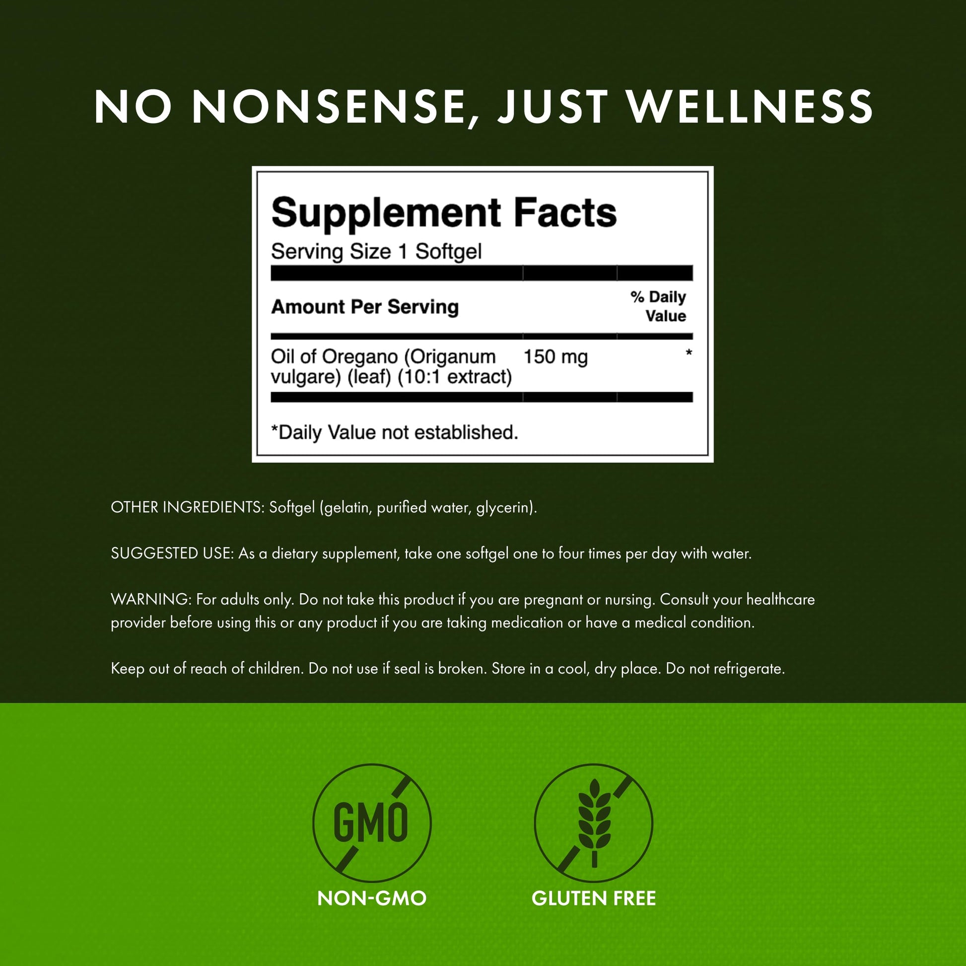 Swanson Oregano Oil 10:1 Extract-Natural Supplement Promoting Digestive Health-Respiratory & Urinary Tract Health Support (120 Softgels, 150mg Each) - Medaid International