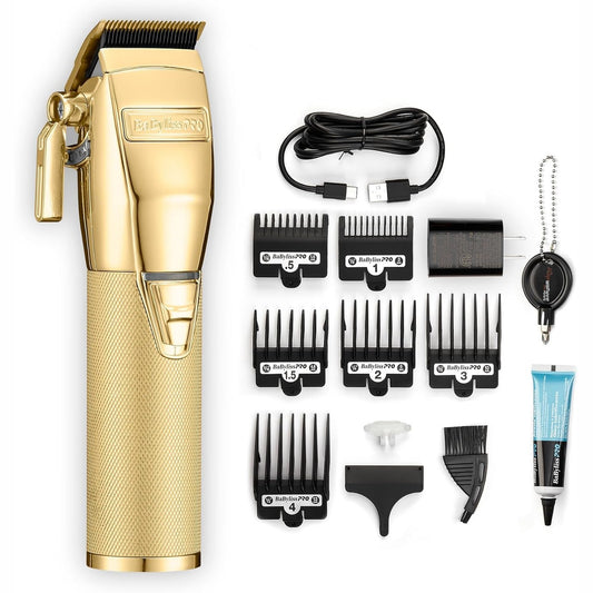 BaBylissPRO GOLDFX+ All Metal Lithium Clipper - Medaid International
