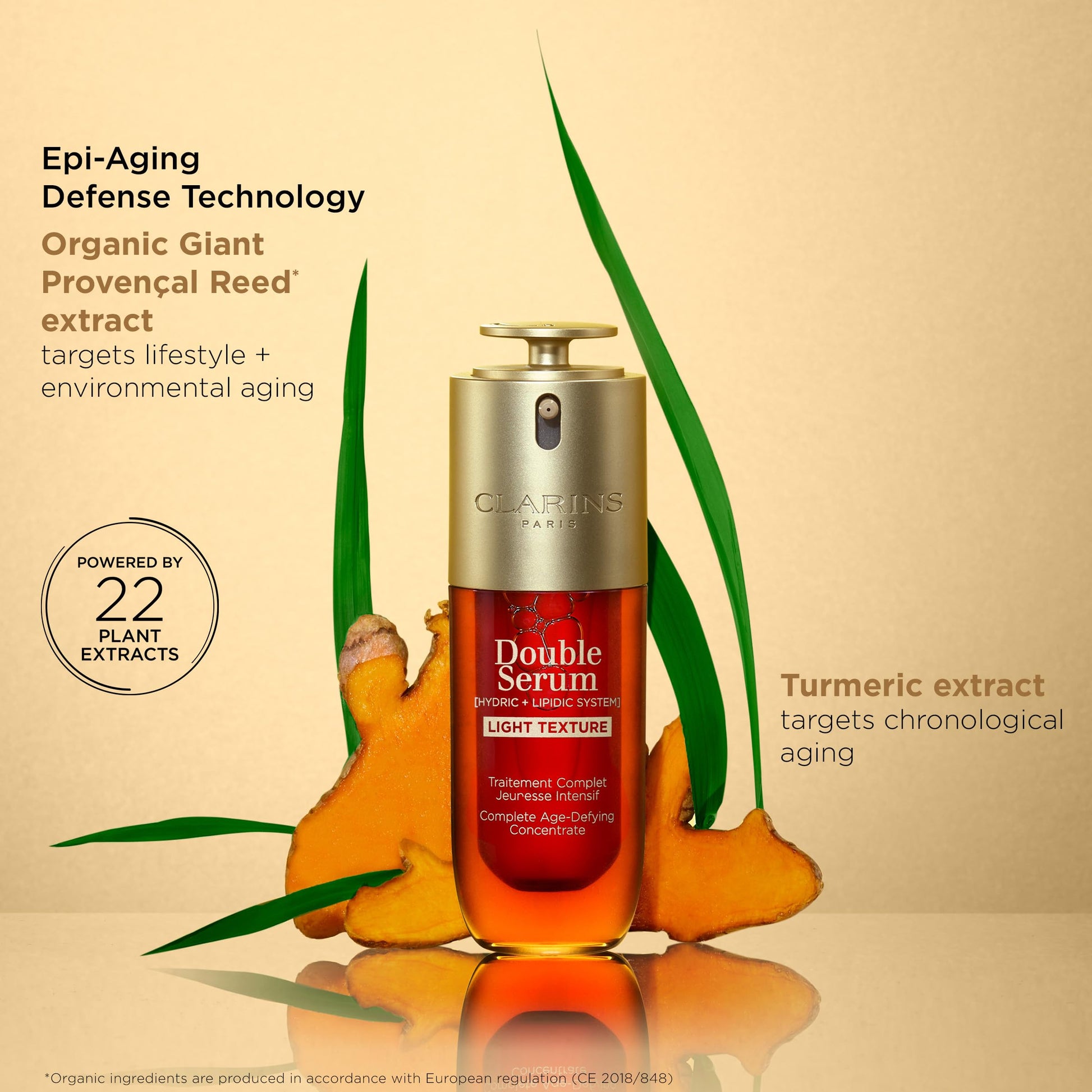 Clarins DOUBLE SERUM LIGHT TEXTURE | Anti Aging Serum | Visibly Firms, Smoothes, Boosts Radiance and Refines Pores | 24H Hydration | Great for Combination to Oily Skin and Humid Climates, 1.7 Fl oz - Medaid International