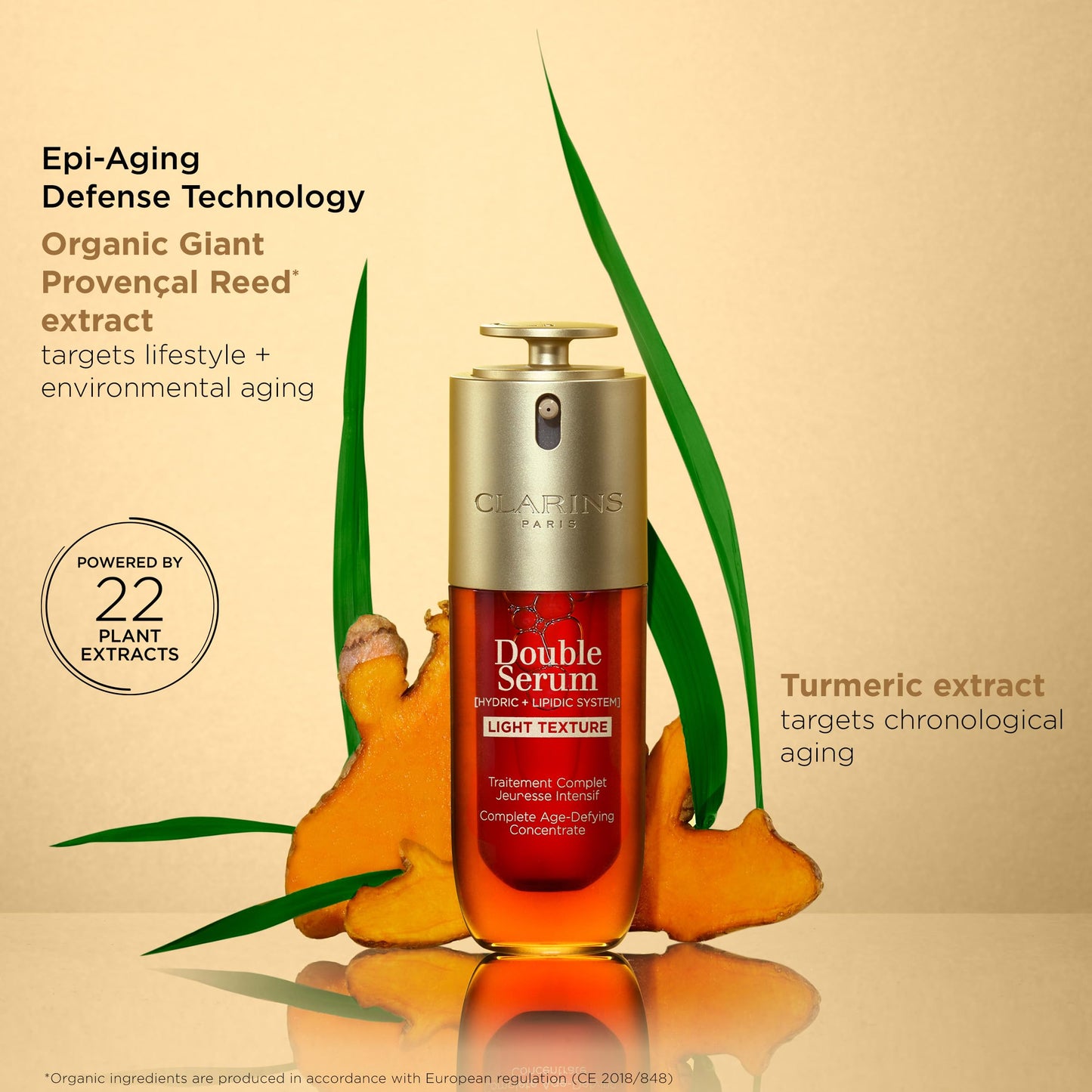 Clarins DOUBLE SERUM LIGHT TEXTURE | Anti Aging Serum | Visibly Firms, Smoothes, Boosts Radiance and Refines Pores | 24H Hydration | Great for Combination to Oily Skin and Humid Climates, 1 Fl Oz - Medaid International