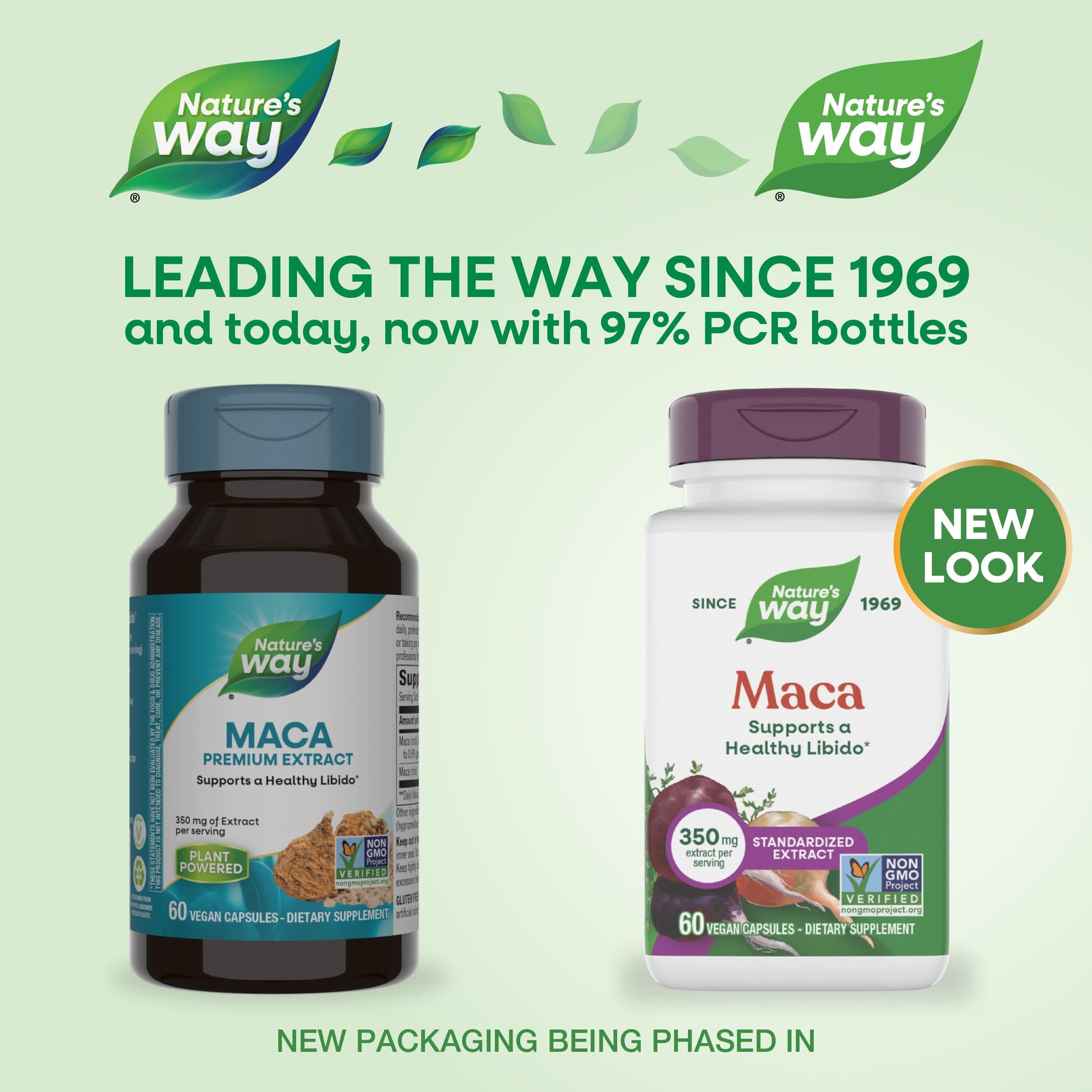 Nature's Way Maca Standardized Extract, Supports a Healthy Libido*, Standardized to 0.6% Glucosinolates, Non-GMO Project Verified, 60 Vegan Capsules (Packaging May Vary) - Medaid International