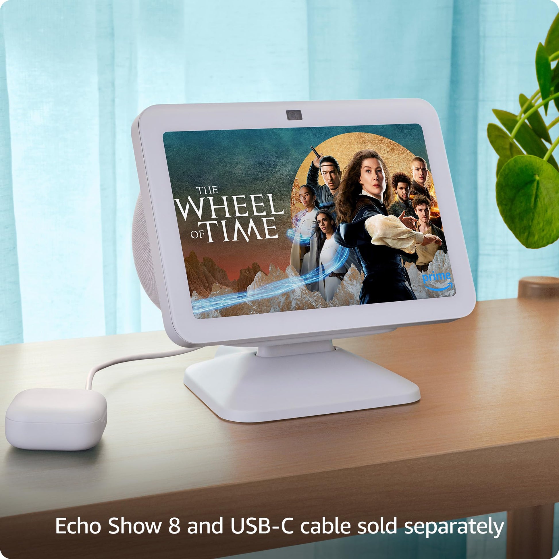 Echo Show 8 (3rd Gen) Adjustable Stand with USB-C Charging Port | Charcoal - Medaid International