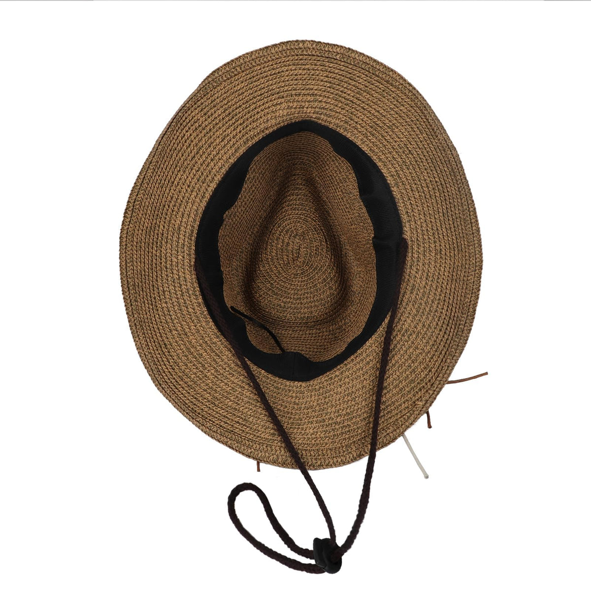 KASTWAVE Classic Cowboy Hat for Men and Women - Adjustable Fit, Western Style with Metal Decoration, Wide Brim for UV Protection, Suitable for Outdoor Adventures & Gift Giving (57-58cm)