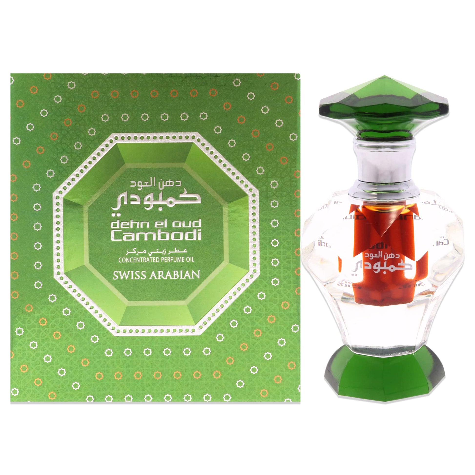 Swiss Arabian Dehn El Oud Cambodi - Luxury Products From Dubai - Long Lasting Personal Perfume Oil Fragrance - A Seductive Signature Aroma - 0.1 Oz - Medaid International
