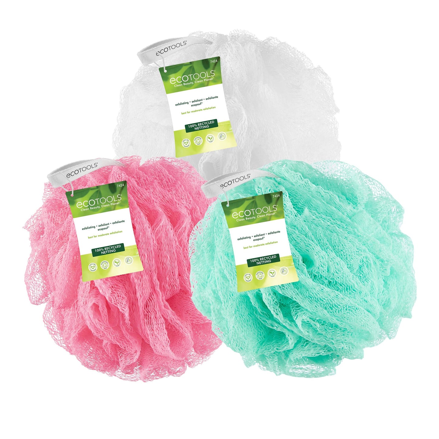 Ecotools exfoliating ecopouf 7424 (color will be chosen randomly)