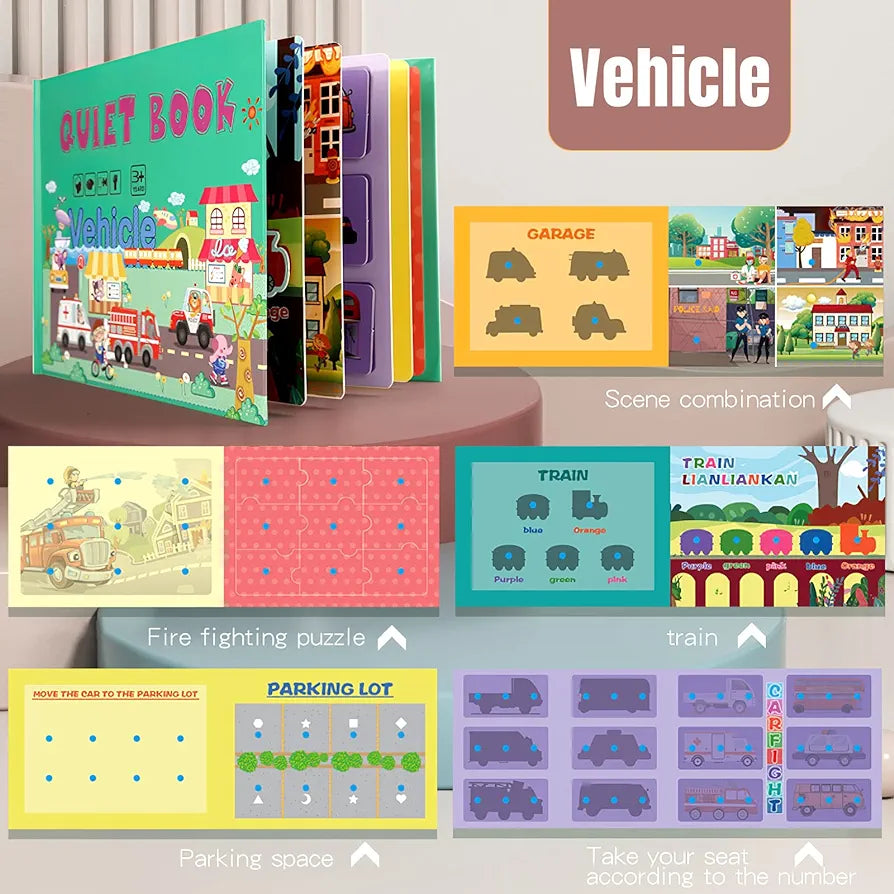 Tumama Kids - Montessori Book - Vehicle