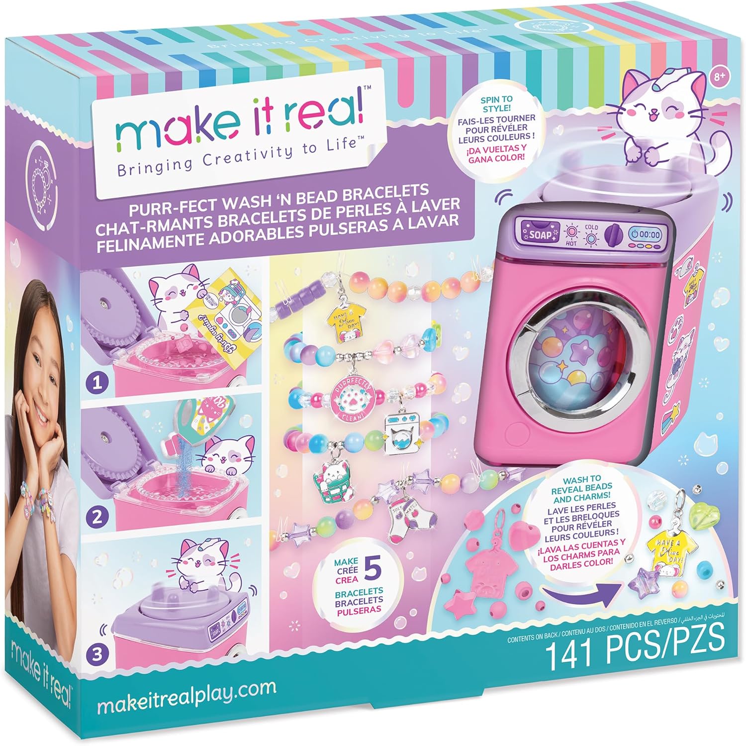 Purr-FECT Wash 'N Bead Bracelets - 141pc - Medaid International