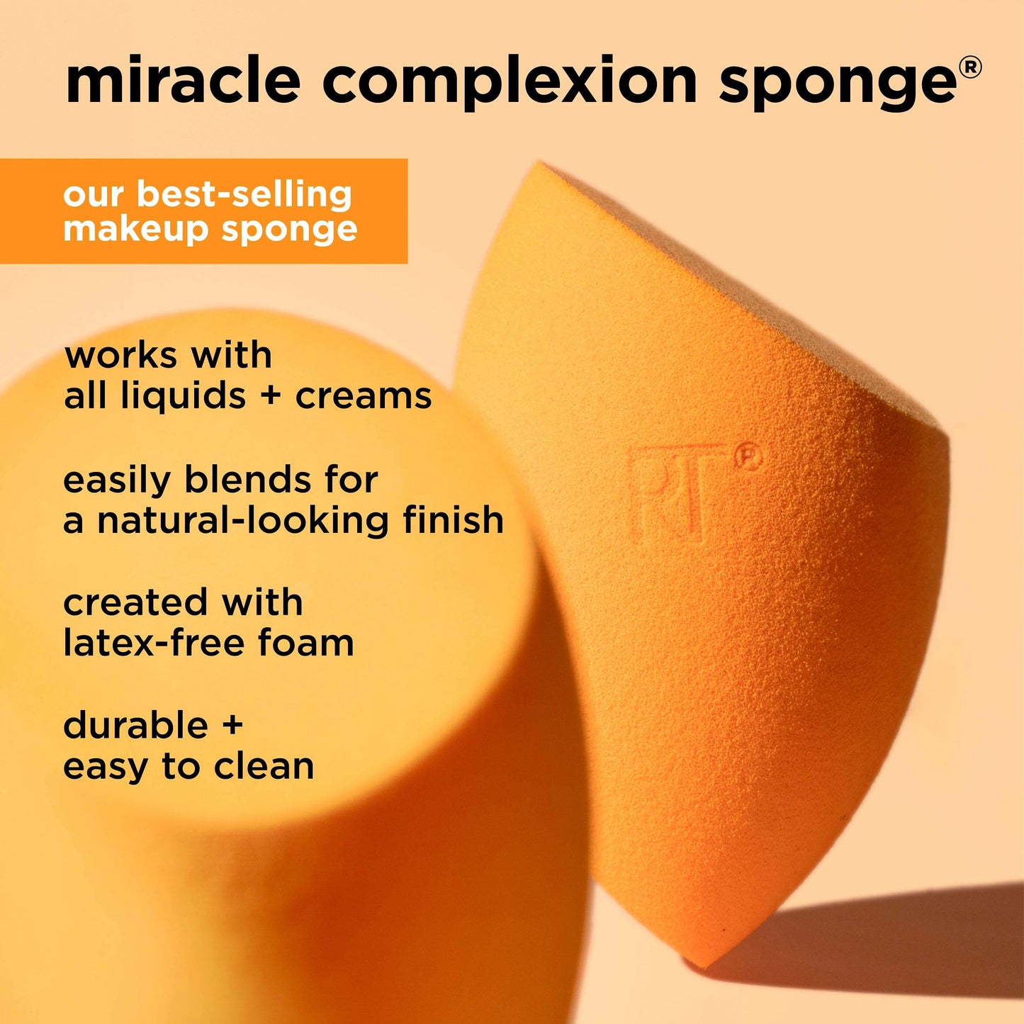 Real Techniques Ultimate Makeup Sponge Trio, Makeup Blending Sponges, For Liquid, Cream, & Powder Products, Powder & Foundation Sponges, Mini Makeup Sponge, Latex-Free Foam, Travel-Friendly, 3 Count - Medaid International