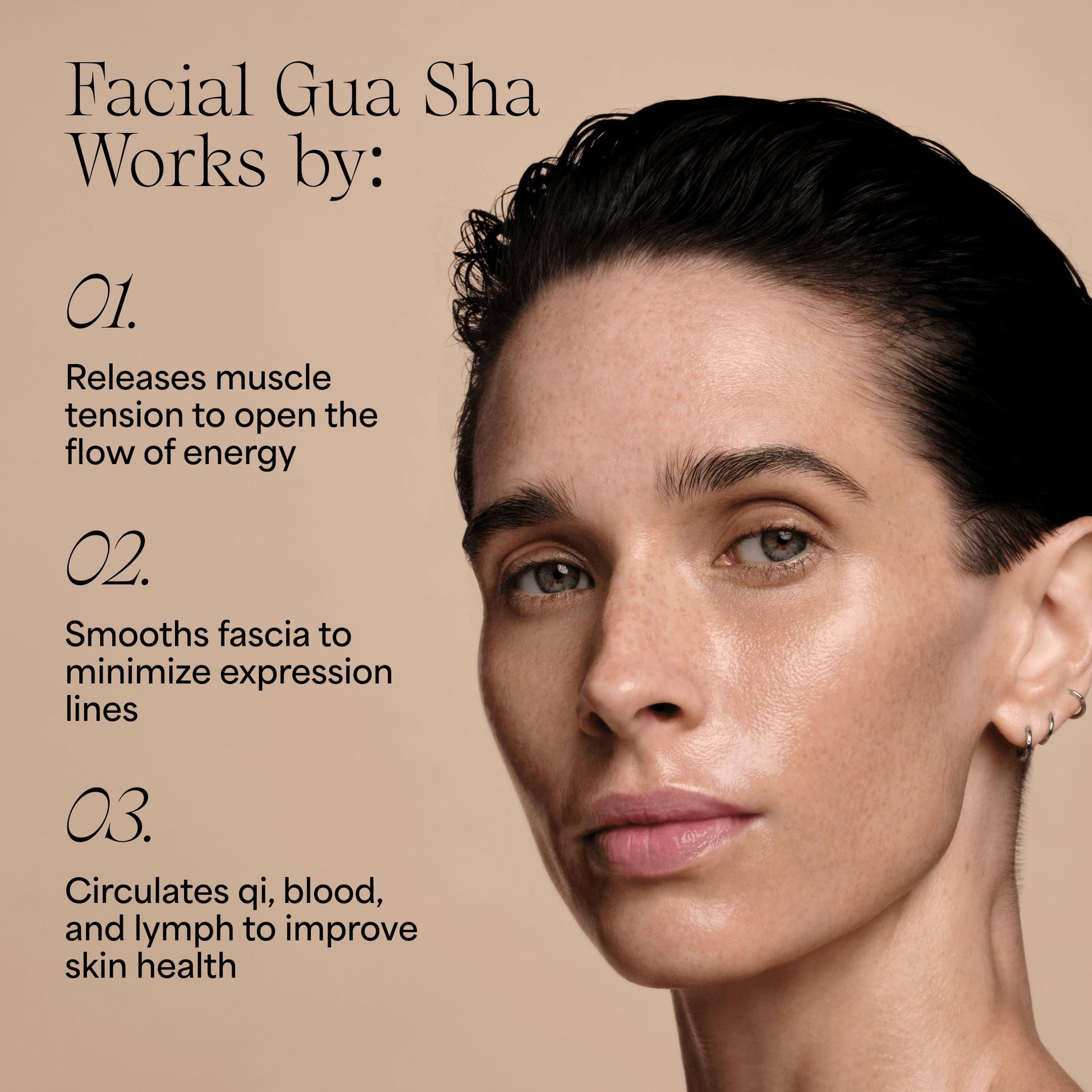 WILDLING Empress Stone Gua Sha Facial Stone I Facial Massage Stone to Lift, Plump, Tone + Sculpt I Patented Design Crafted with 100% Authentic Bian Stone - Medaid International