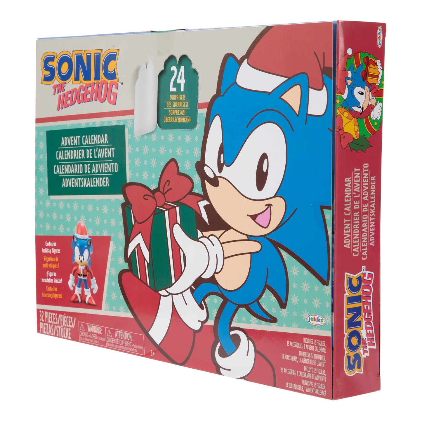 Sonic The Hedgehog Advent Calendar 2025 - 24 Surprises with Exclusive Collectible 2.5 Inch Holiday Action Figures! - Medaid International