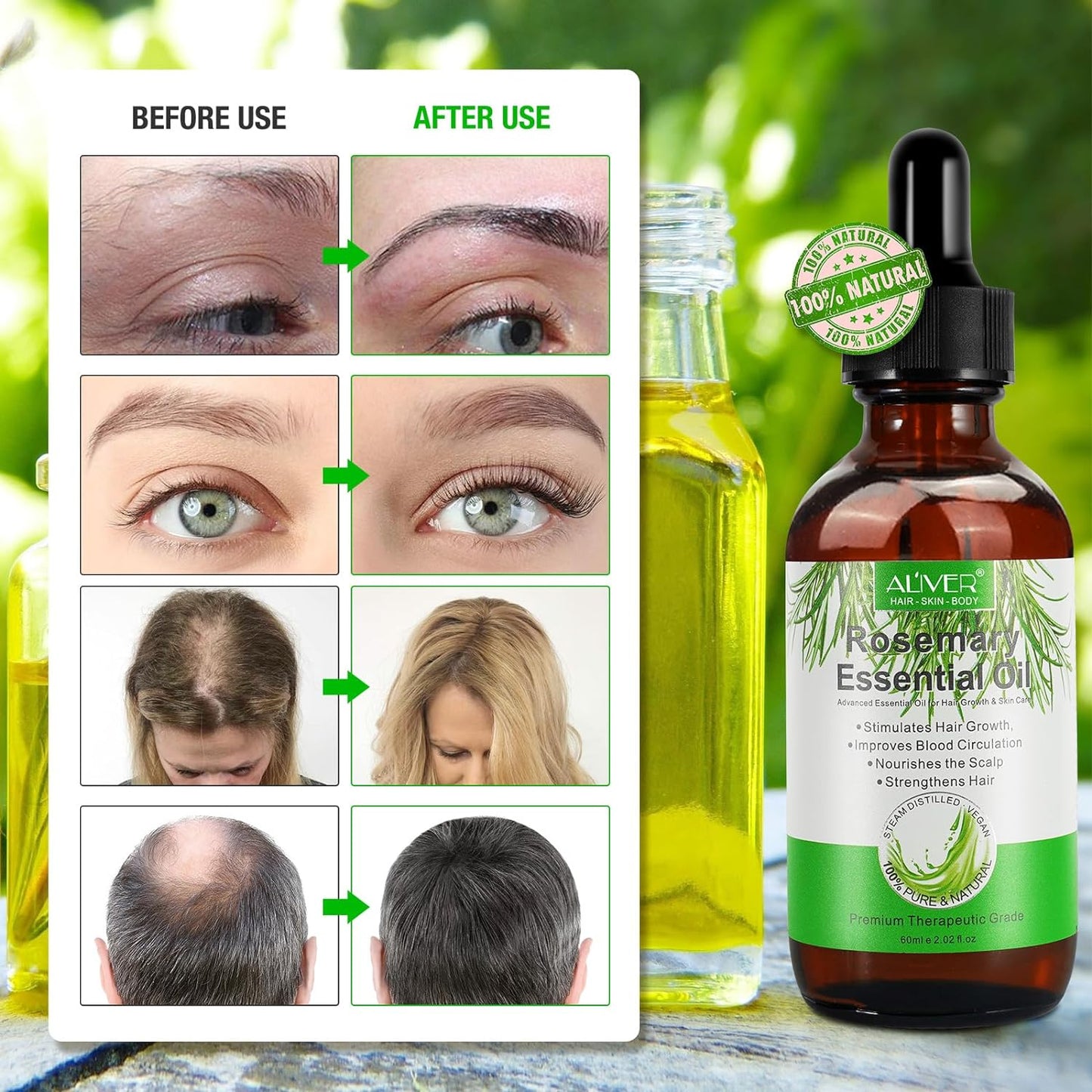 ALIVER Organic Rosemary Oil زيت إكليل الروزماري العضوي