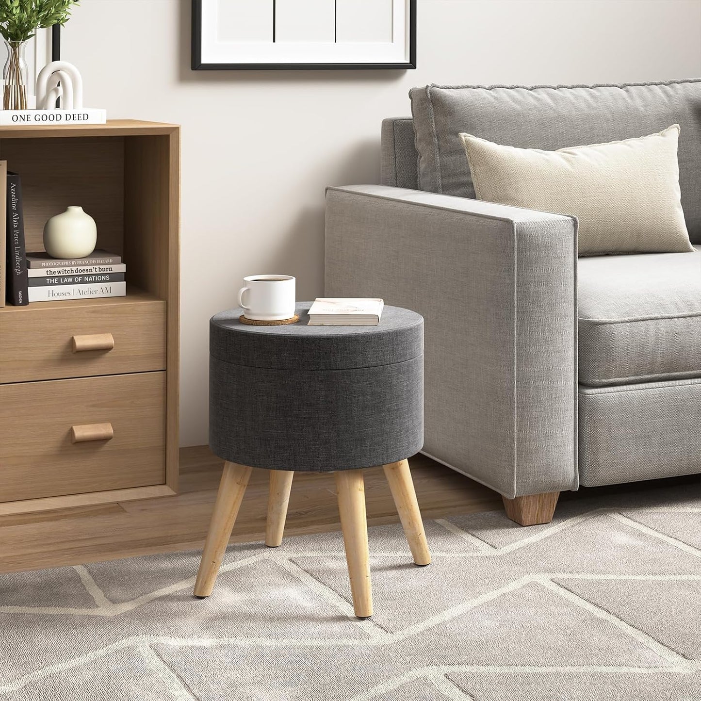 WOLTU Storage Ottoman Chair Stool (SH63RS)