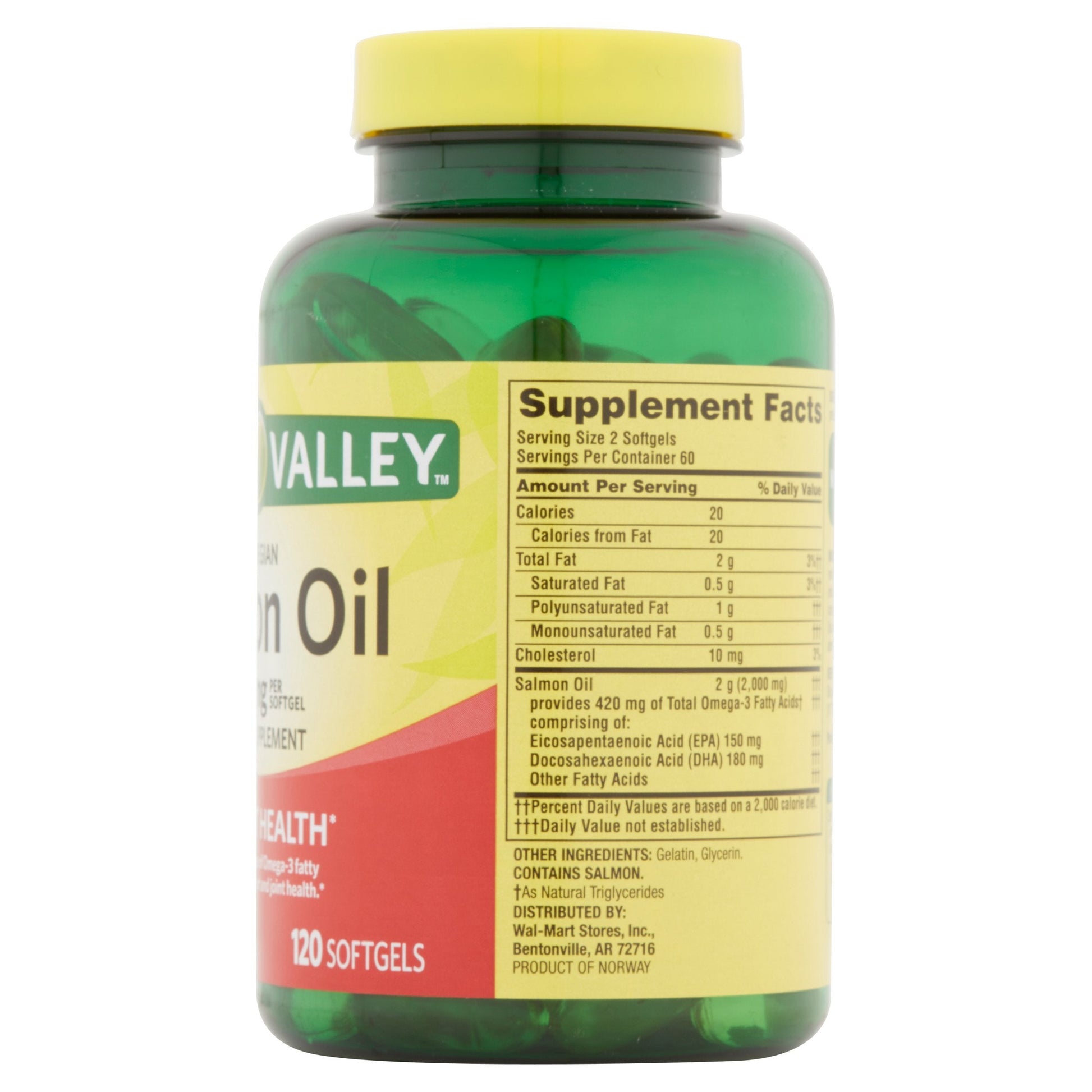 Spring Valley Salmon Oil 1000 mg - Medaid International