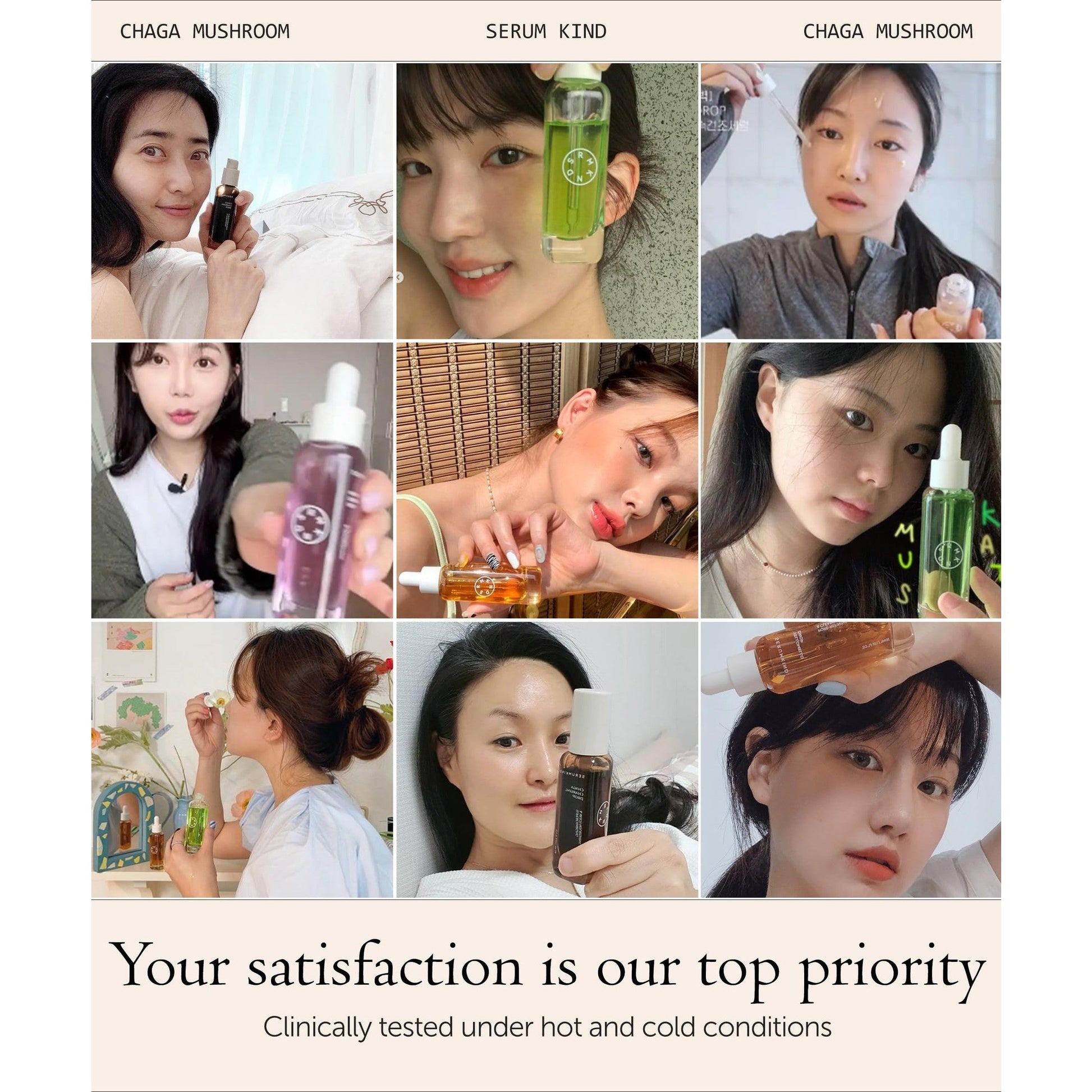 SERUMKIND Chaga Mushroom Serum for Korean Face Skincare - Beta Glucan Extract - Nourishing & Hydrating - Provides Deep Hydration for Extremely Dry Skin - Vegan & Cruelty-Free – 1.01 fl.oz. - Medaid International