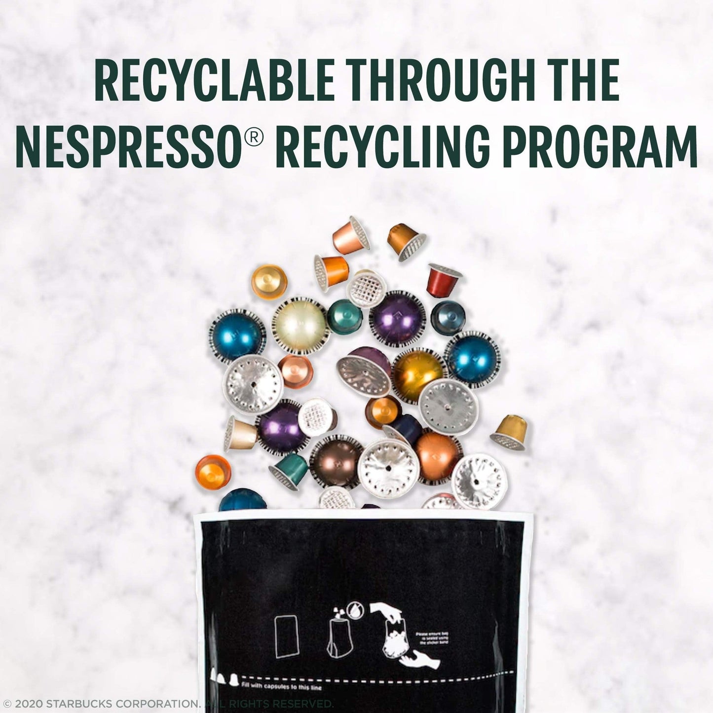 Starbucks by Nespresso Vertuo, Blonde, Medium, and Dark Roast Variety Pack Coffee, 40-count Coffee Pods, Brews 7.8 oz.