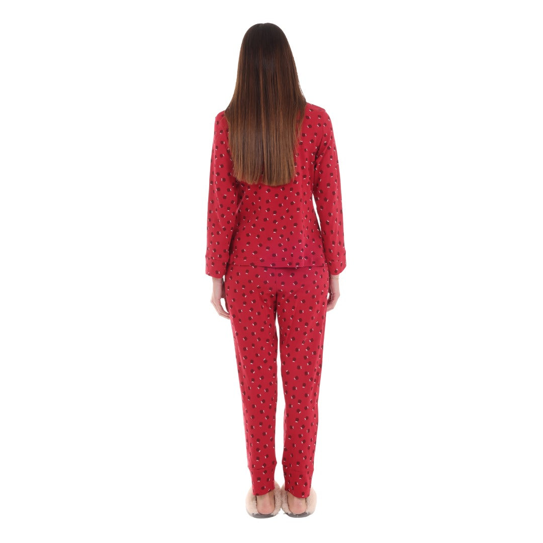Red Bloom Organic Cotton Matching Set
