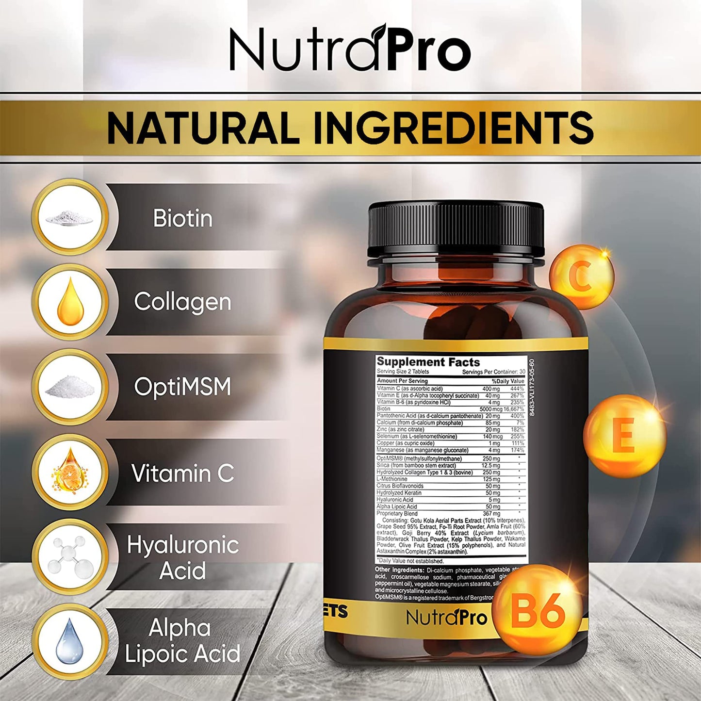 Hair Growth Vitamins For Men-Anti Hair Loss Support Vitamins Pills & Dht Blocker For Men.Regrow Hair & Beard Growth Supplement For Thicker Fuller & Stronger Hair. Support Thinning Hair With Biotin. - Medaid International