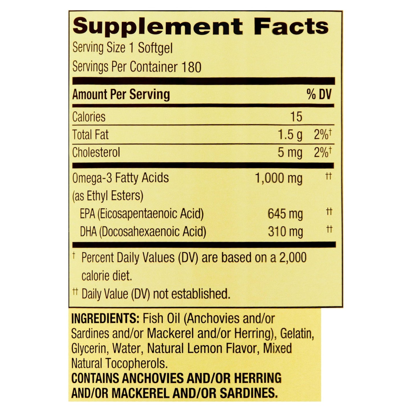 Spring Valley Omega-3 Fish Oil Soft Gels, 1000 mg, 180 Count, Dietary Supplement, Omega-3 Fatty Acids - Set by Basket Goods - Medaid International