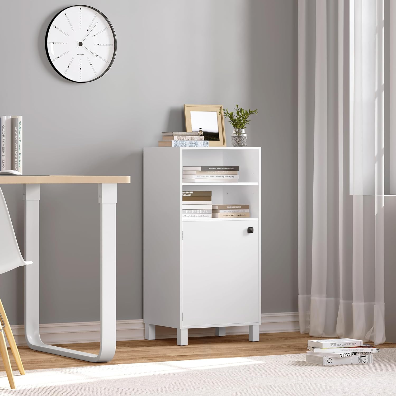 WOLTU Kitchen Cabinet with Wine Rack (KSK01WS)