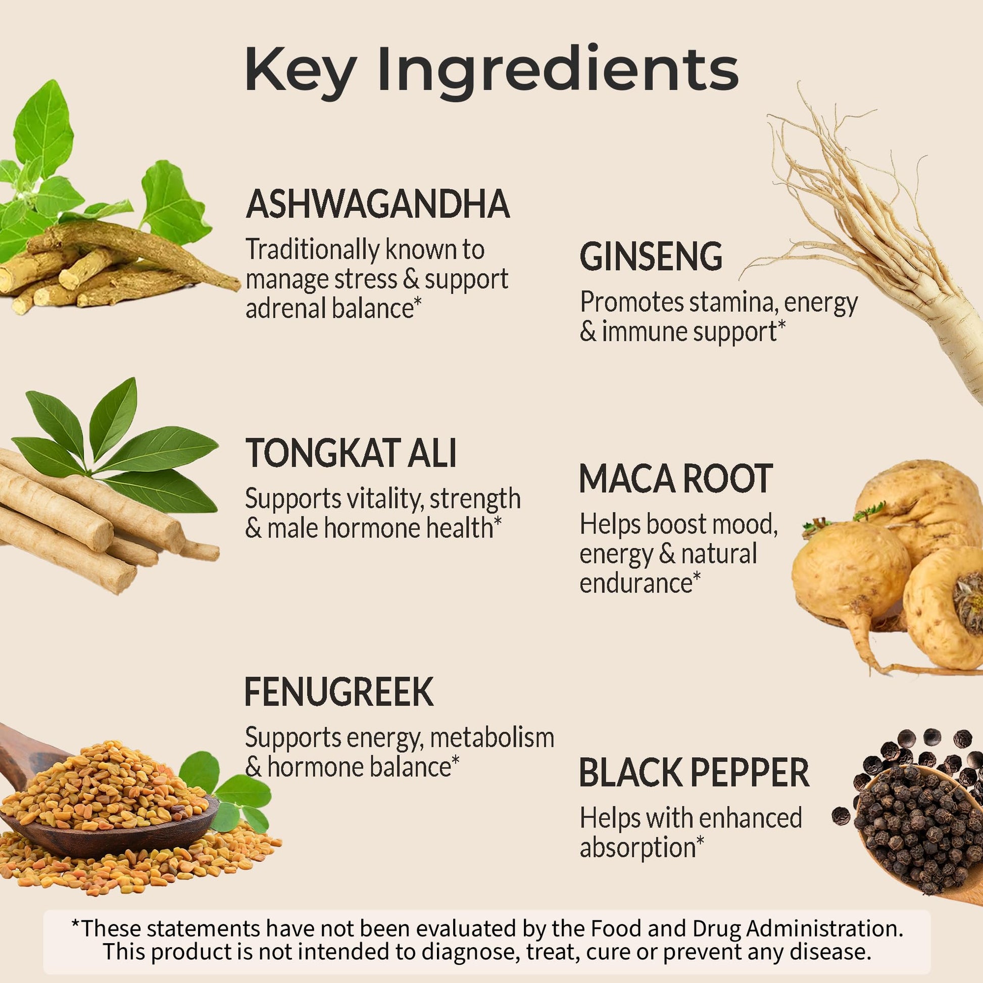 Premium Ashwagandha + Maca Root Complex | 17-in-1 Science-Backed Formula | Stress, Energy & Focus Support | Non-GMO, Gluten Free, Vegan, Natural Herbs & Nutrients | 120 Capsules - Medaid International