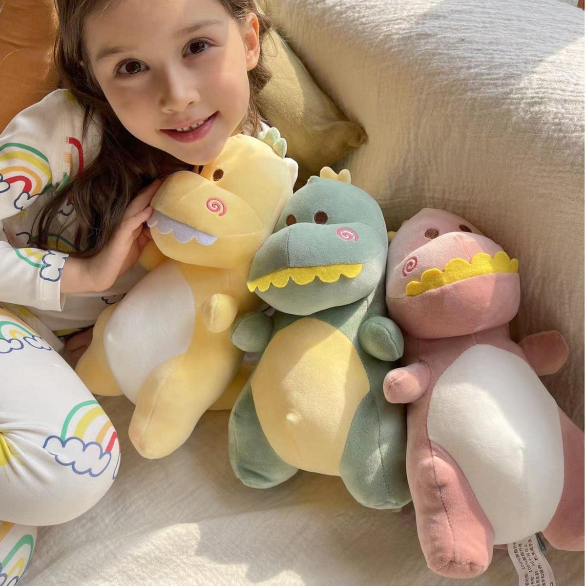 KASTWAVE Adorable 12-Inch Dinosaur Plush Toy - Soft Stuffed Animal for Kids, for Boys and Girls, Cute Fat Dino Doll