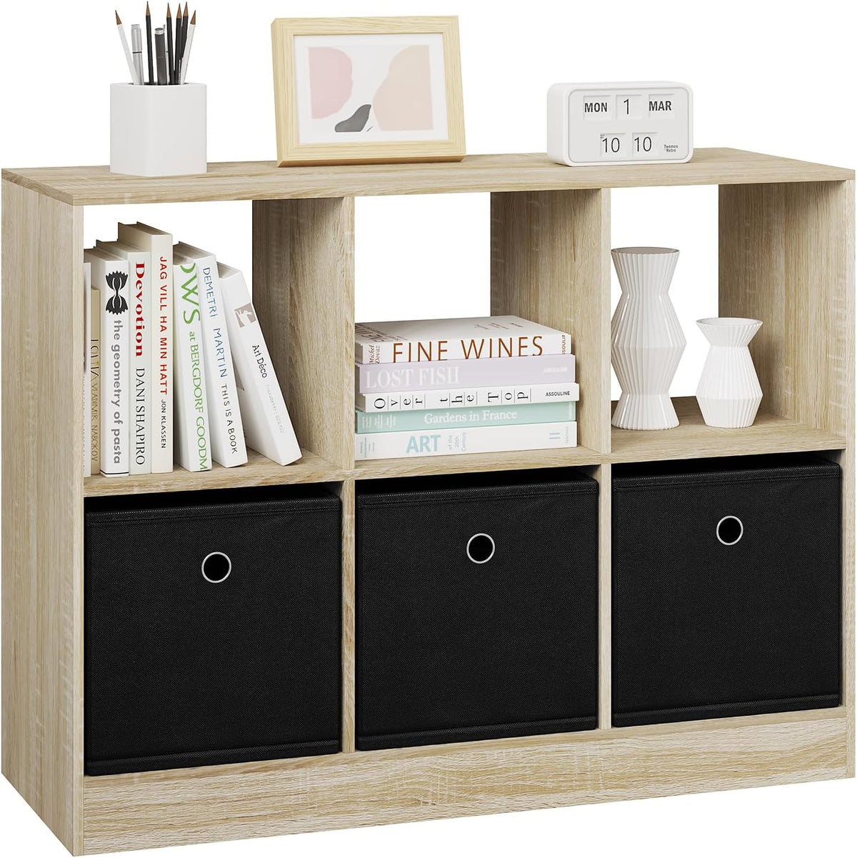 WOLTU Bookcase with 6 Cubes (SK033HEI)