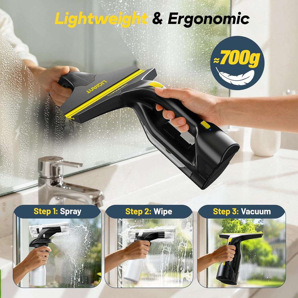 LIGIANT Window Vacuum Cleaner