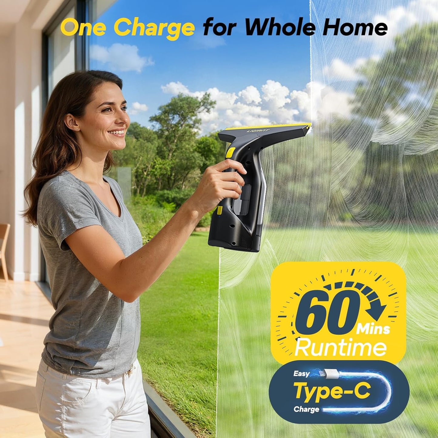 LIGIANT Window Vacuum Cleaner