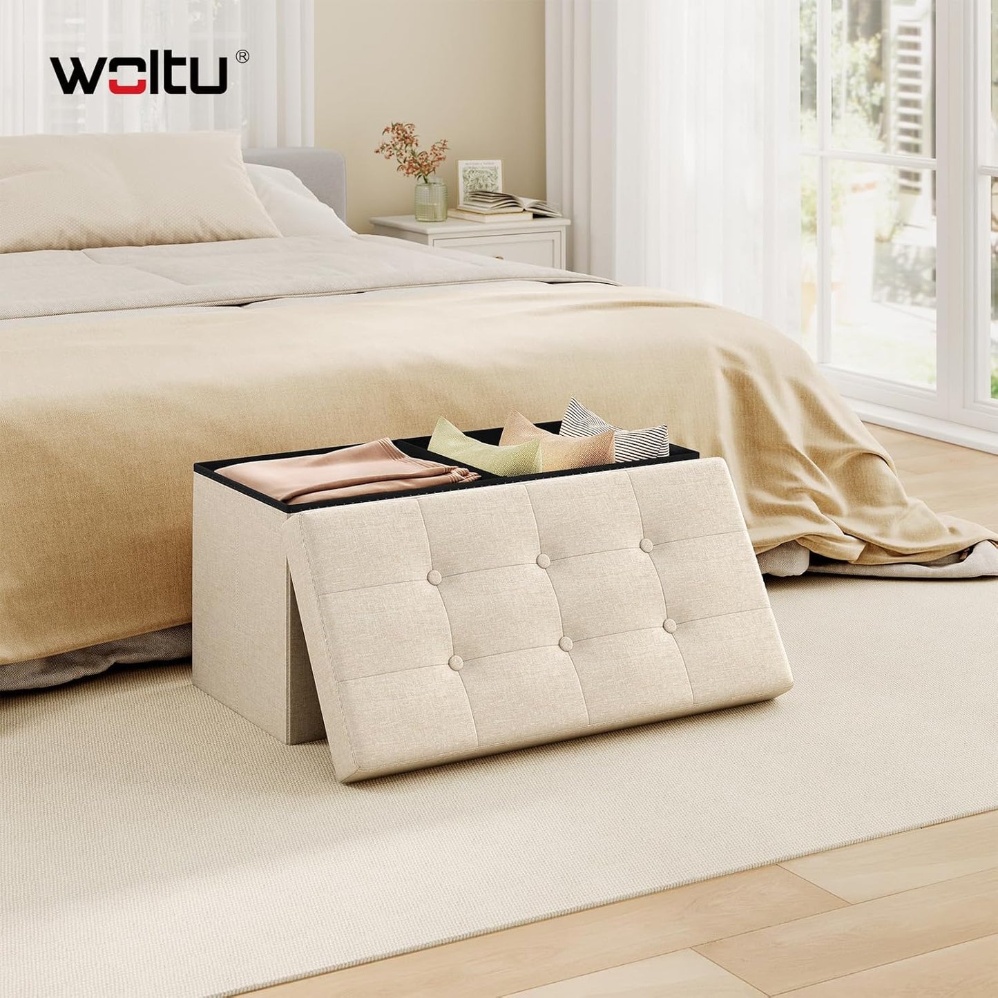 WOLTU Footstool Storage bench (SH32CM)